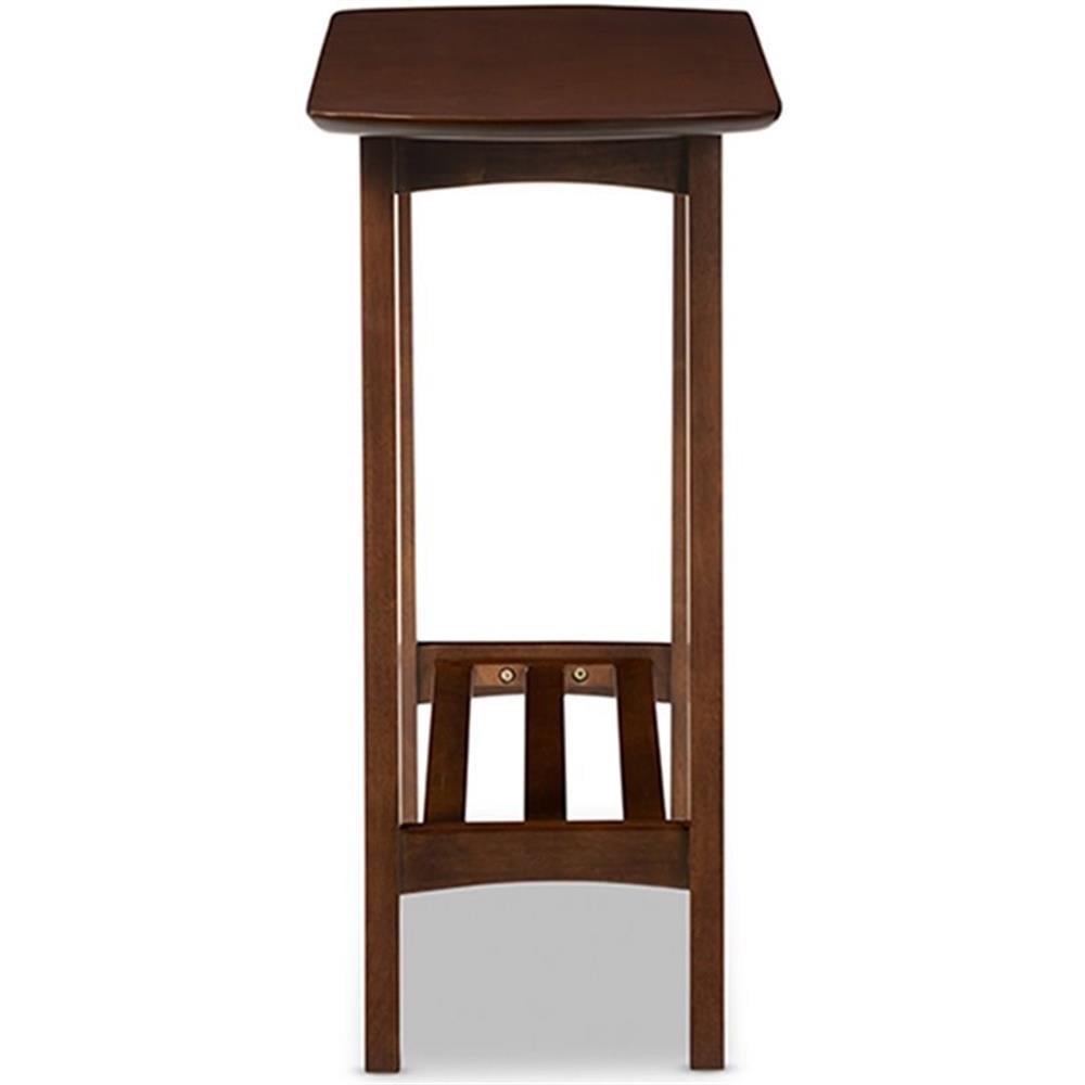 Baxton Studio Sacramento Modern Style Dark Walnut Console Table - Image 2