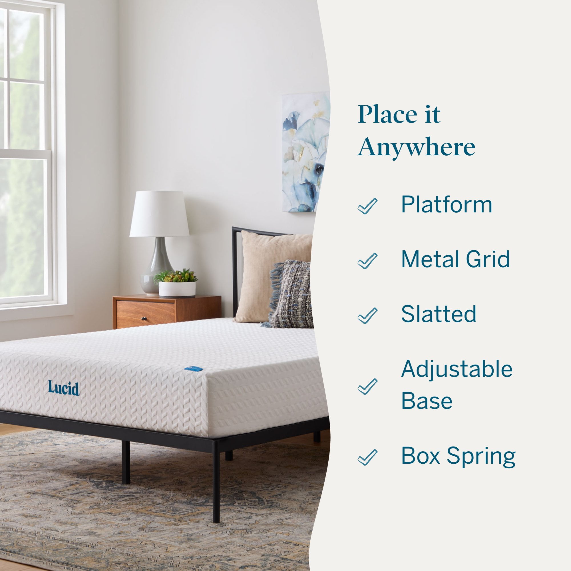 Lucid Bliss Queen Tight Top 10" Plush Memory Foam Mattress with Gel Infusion and Ventilation - Image 4