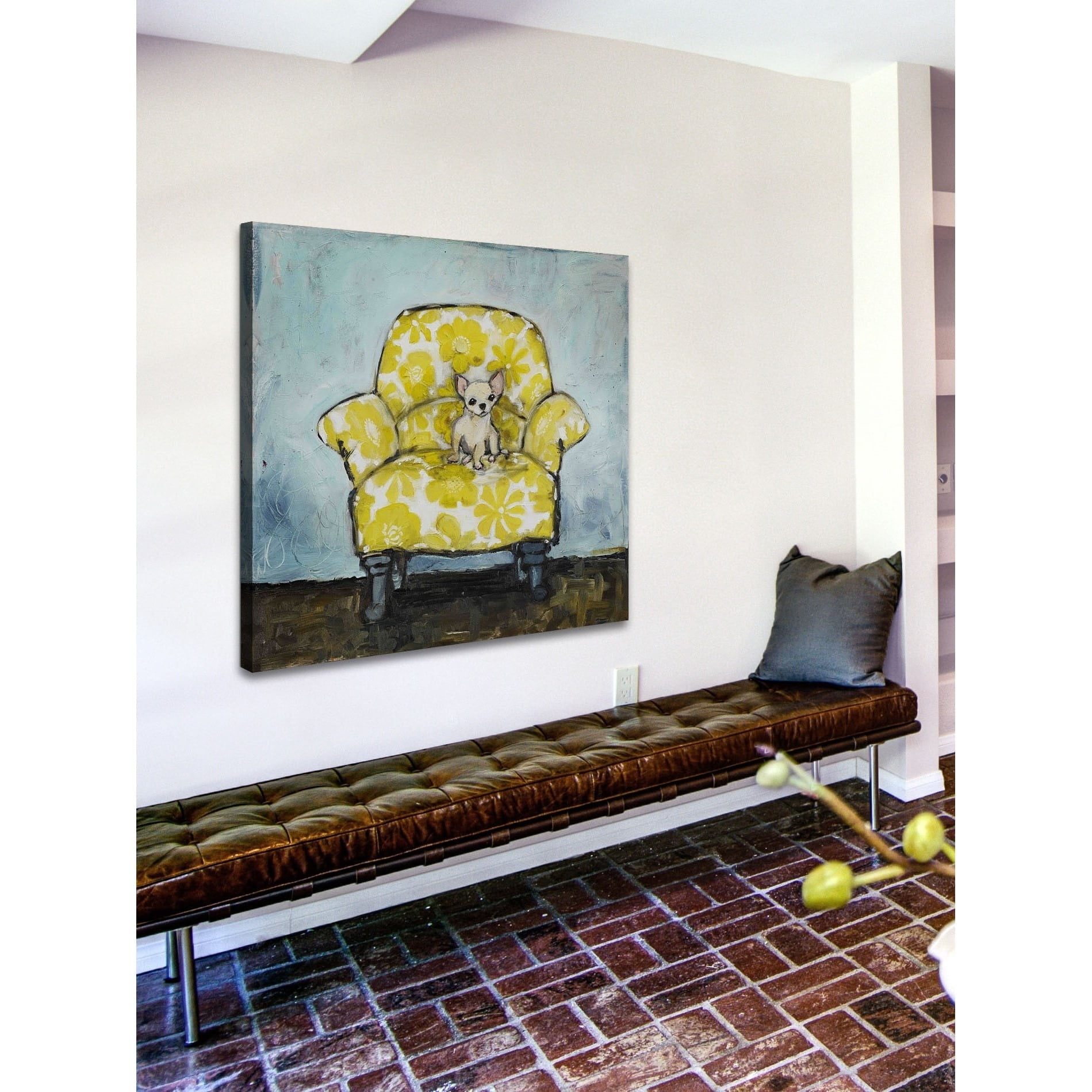 Marmont Hill Dog Allowed In by Tori Campisi Canvas Wall Art - Image 4