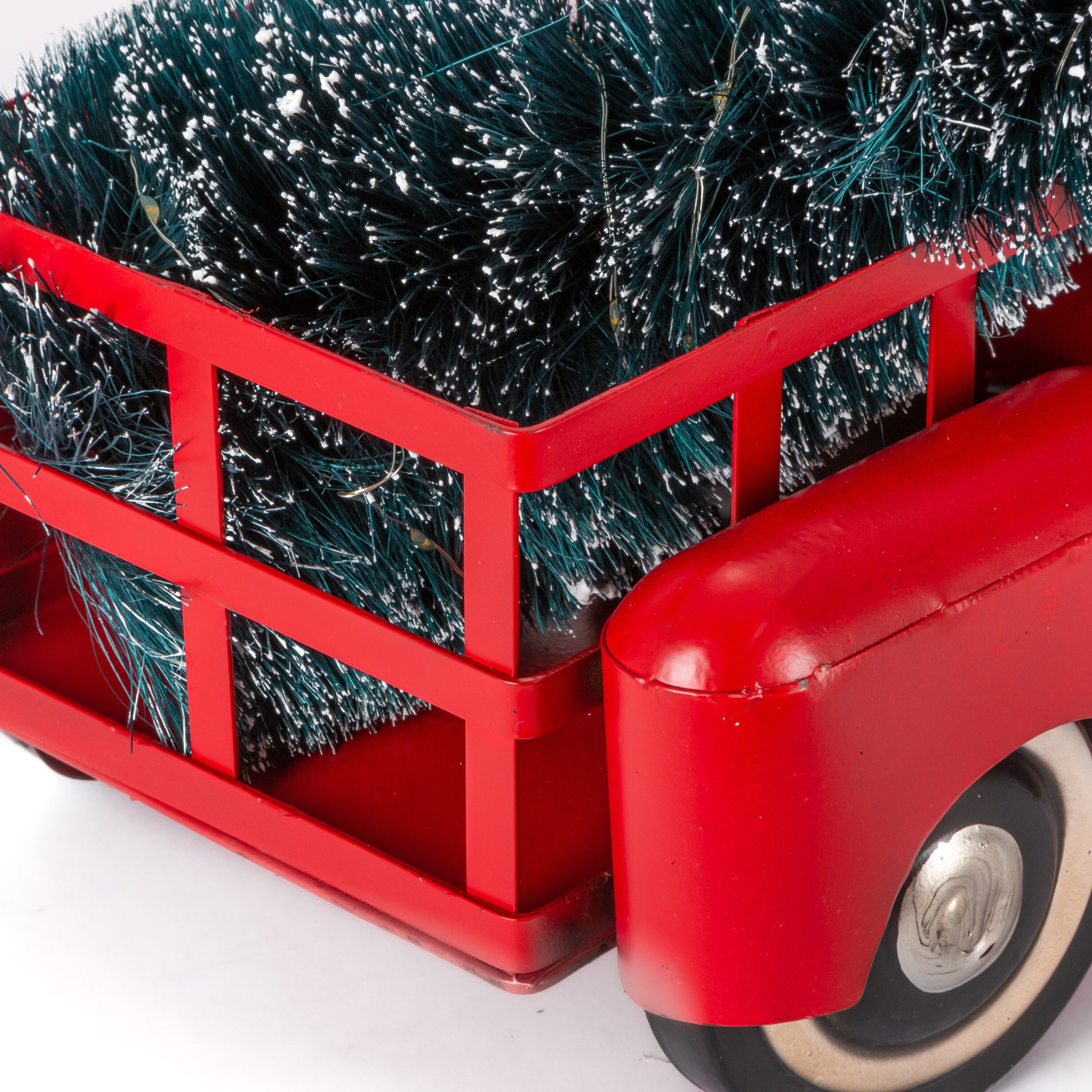 Gerson International 21"L B/O Metal Truck w/Magnet Home Decor, 21InL x 9InW x 9.5InH, Red - Image 4