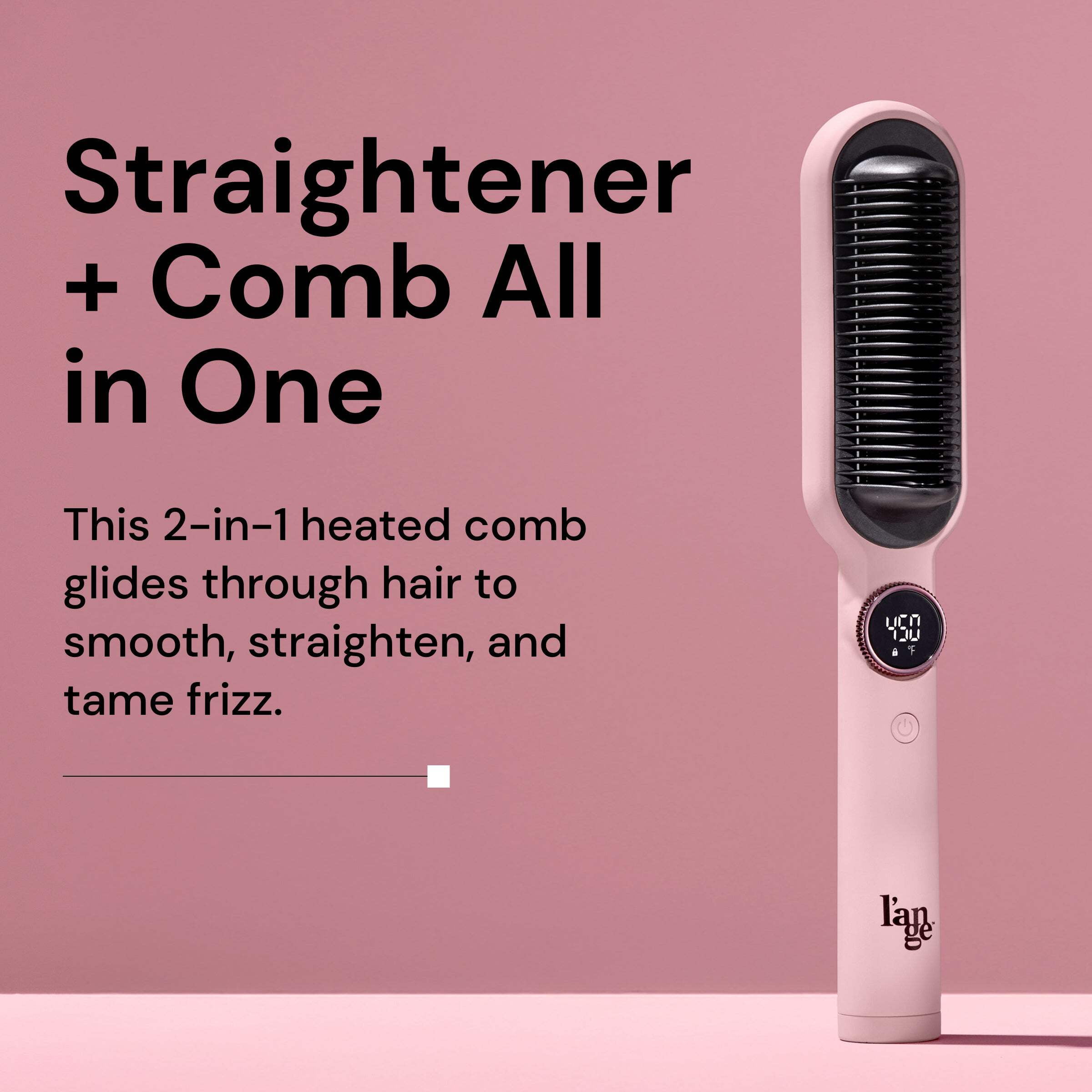 L'ange Hair Smooth-it Classic 2-in-1 Electric Hot Comb Straightener Brush | Fast Heating, Anti-Scald - Image 10