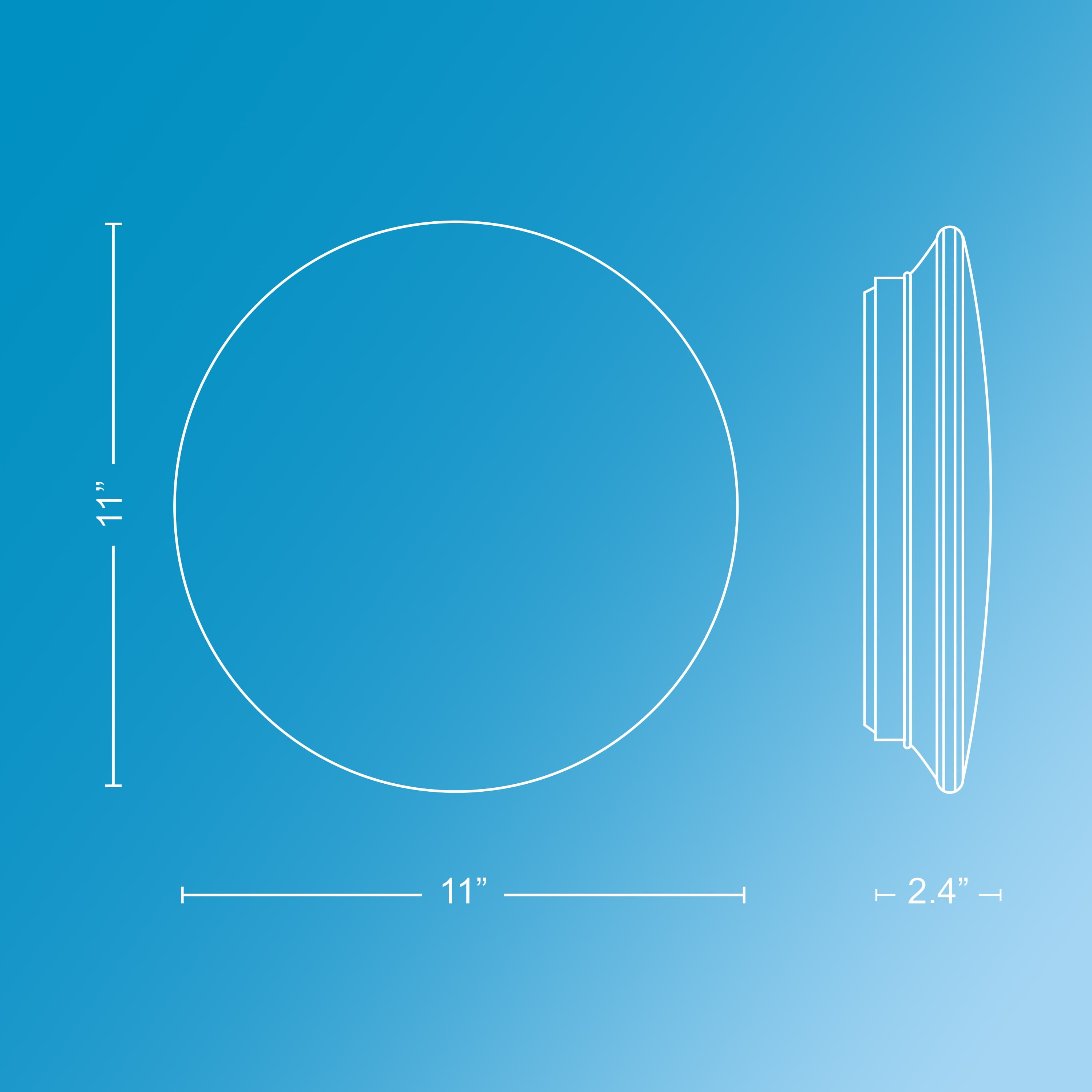 Philips LED 90-Watt 11'' Slim Drum Ceiling Light, Frosted Daylight, Dimmable, Flush Mount (1-Pack) - Image 4