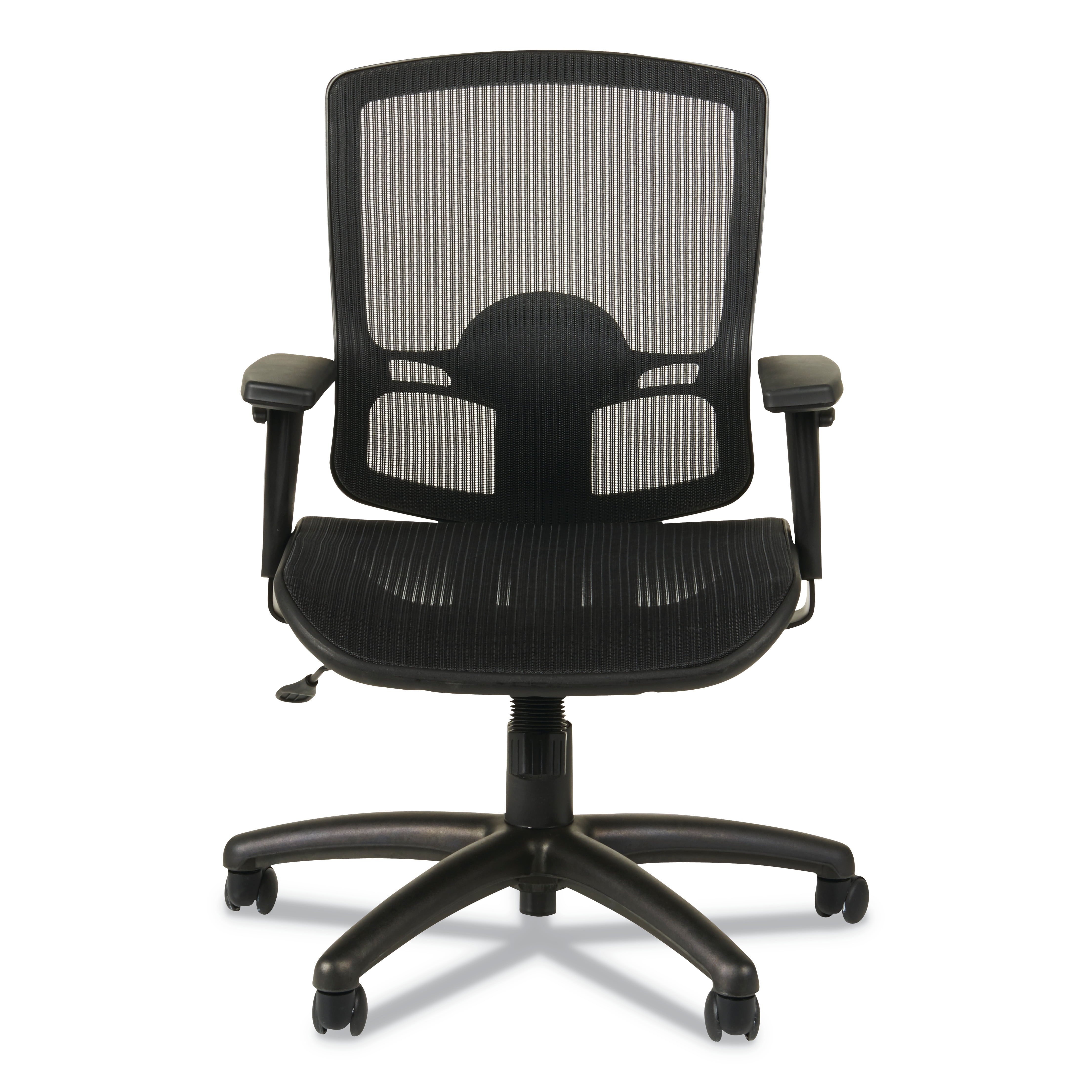 Alera Etros Series Suspension Mesh Mid-Back Synchro Tilt Chair, Supports Up to 275 lb, 15.74" to 19.68" Seat Height, Black - Image 8