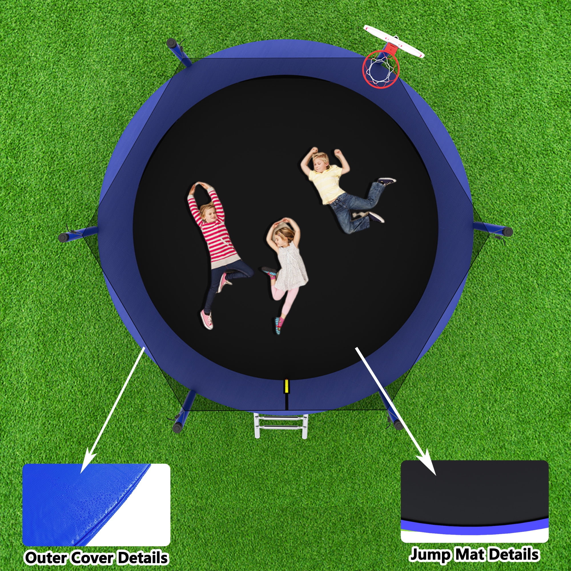 EUROCO 8FT Trampoline - Image 5