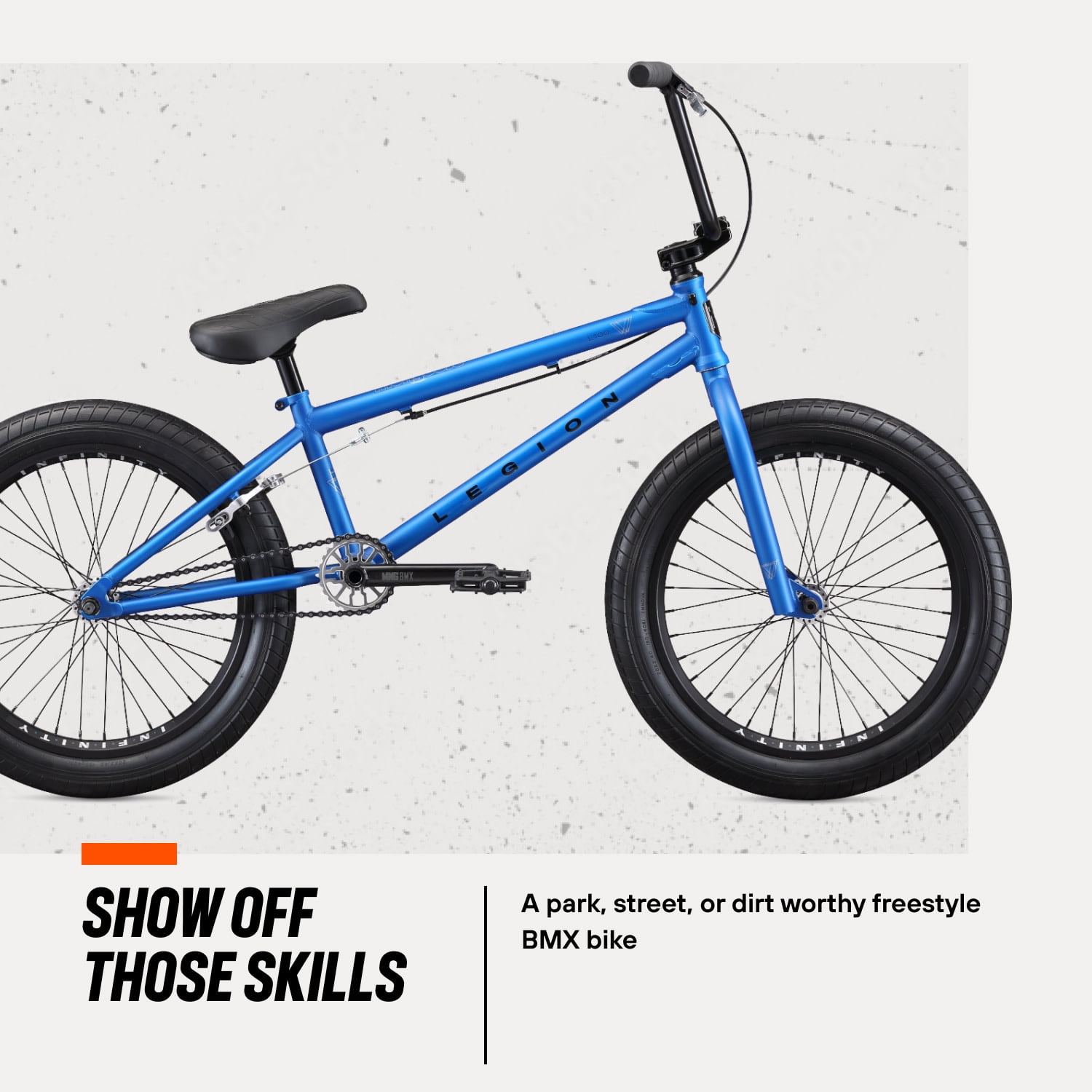 Mongoose Legion L100 Freestyle BMX Bike, 20-Inch Wheels, Blue - Image 5