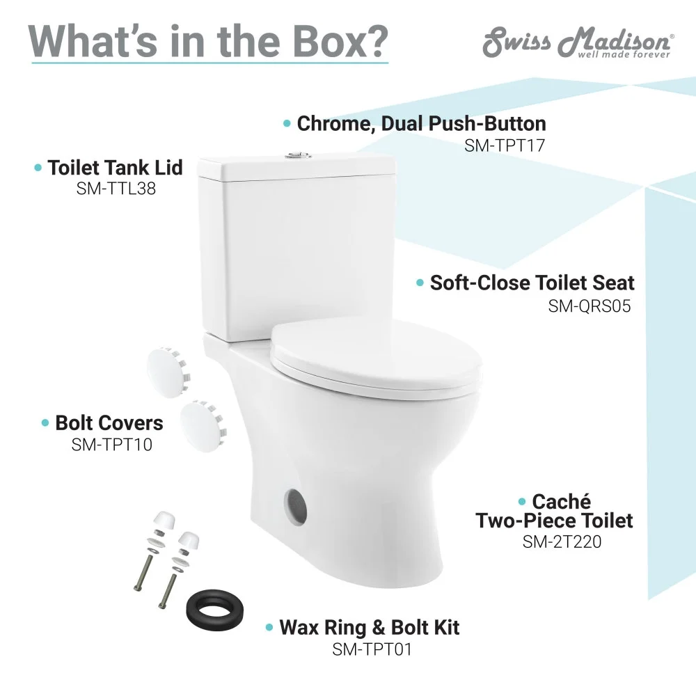 Cache Two-Piece Elongated Toilet Dual-Flush 1.1/1.6 gpf - Image 4