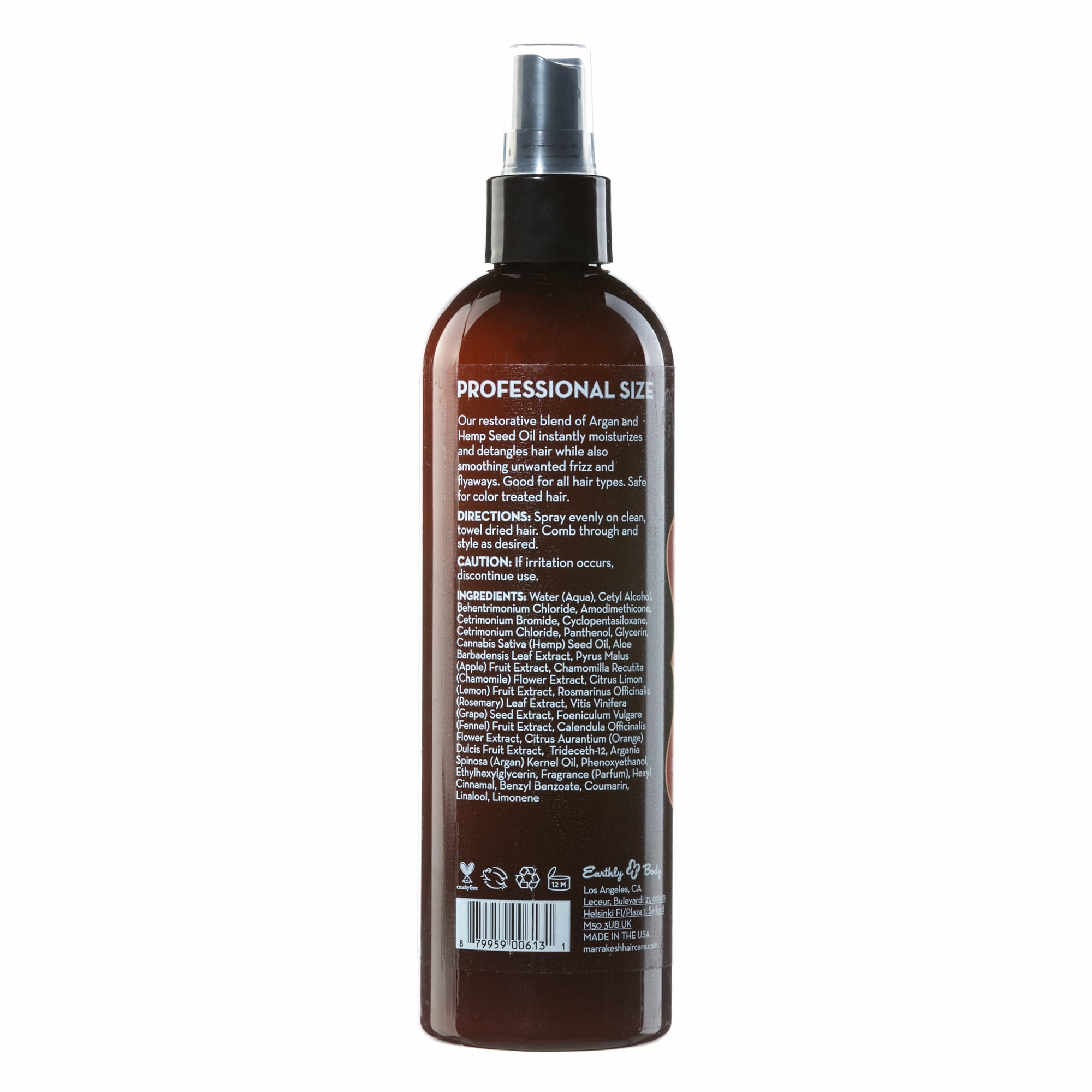 Marrakesh Earthly Body X Leave-In Hair Treatment for Detangling & Shine Enhancing, 12 fl oz - Image 2