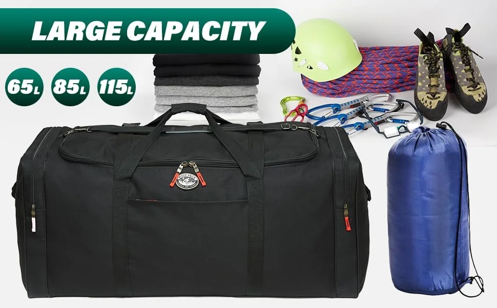 Gilbins Soft Trunk Oversized Durable Duffel bag Overnight Camp Collage and Travel Cargo Size: 42 x 18 x 20, 15,120 Cu. Inch. - Image 8
