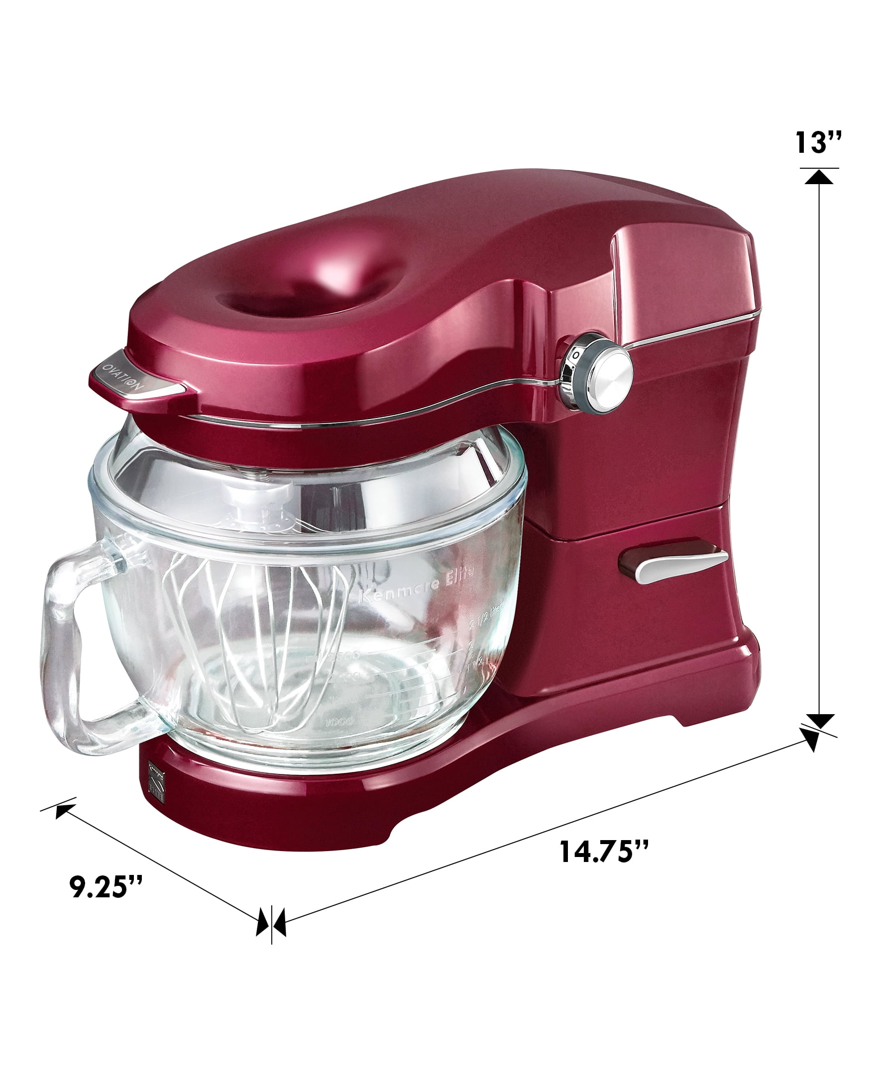 Kenmore Elite Ovation 5 Quart Tilt-Head Stand Mixer , 500W , Red - Image 10