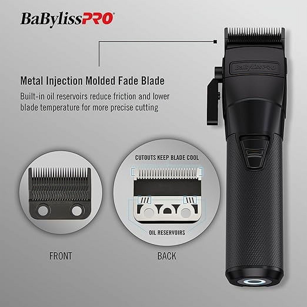 BaBylissPRO FXONE BLACKFX Metal Professional Hair Clippers - Image 11