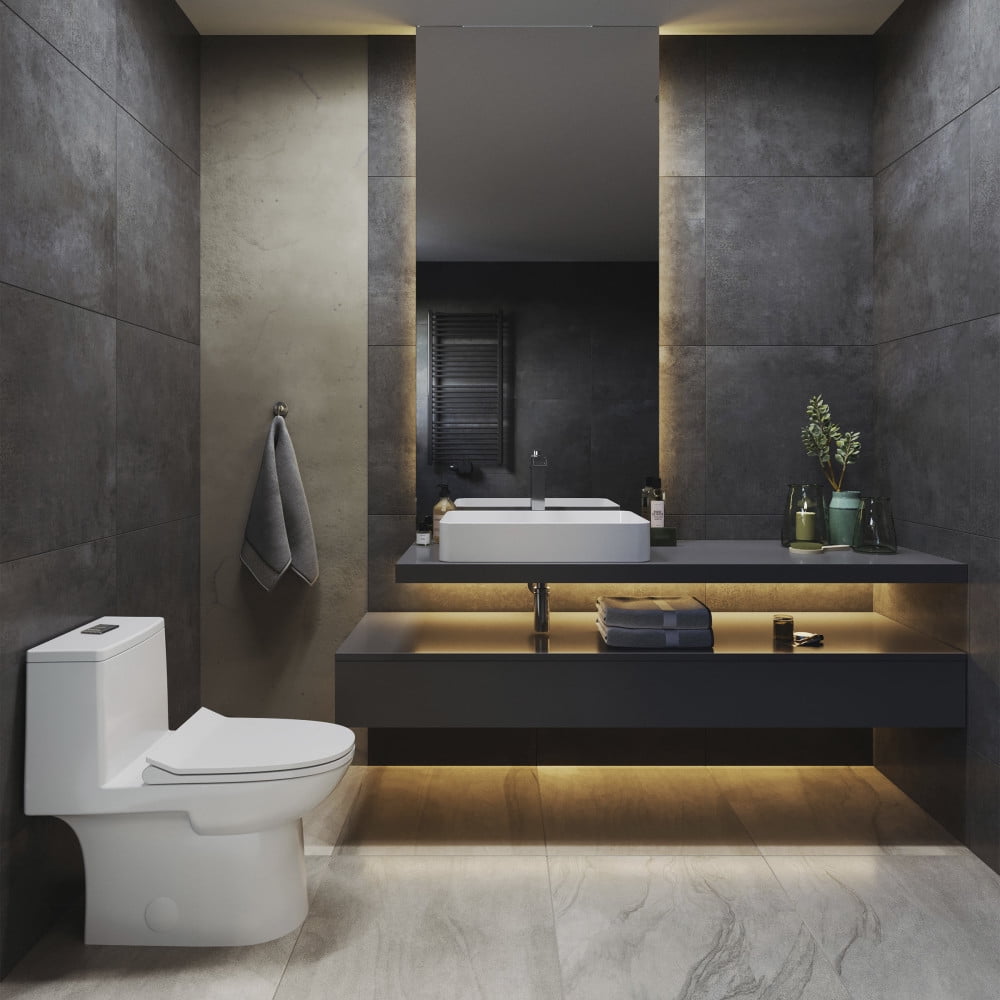 Daxton One-Piece Elongated Dual-Flush Toilet 1.1/1.6 gpf - Image 11