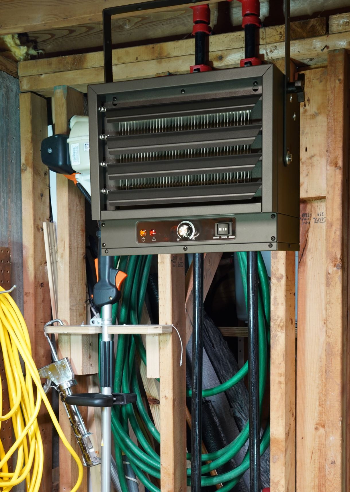 Hyper Tough New Black 5000w 240V Hard Wired Ceiling Mount 3-Setting Electric Garage Heater with Thermostat - Image 7