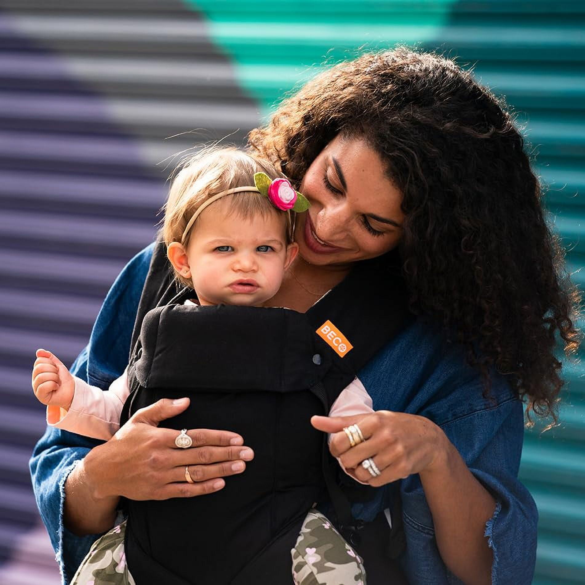 Beco Gemini Baby Carrier Newborn to Toddler - Front, Back and Hip Seat Carrier, Baby Carrier Backpack & Baby Front Carrier with Adjustable Seat, Ergonomic Baby Holder Carrier bs (Metro Black) - Image 4