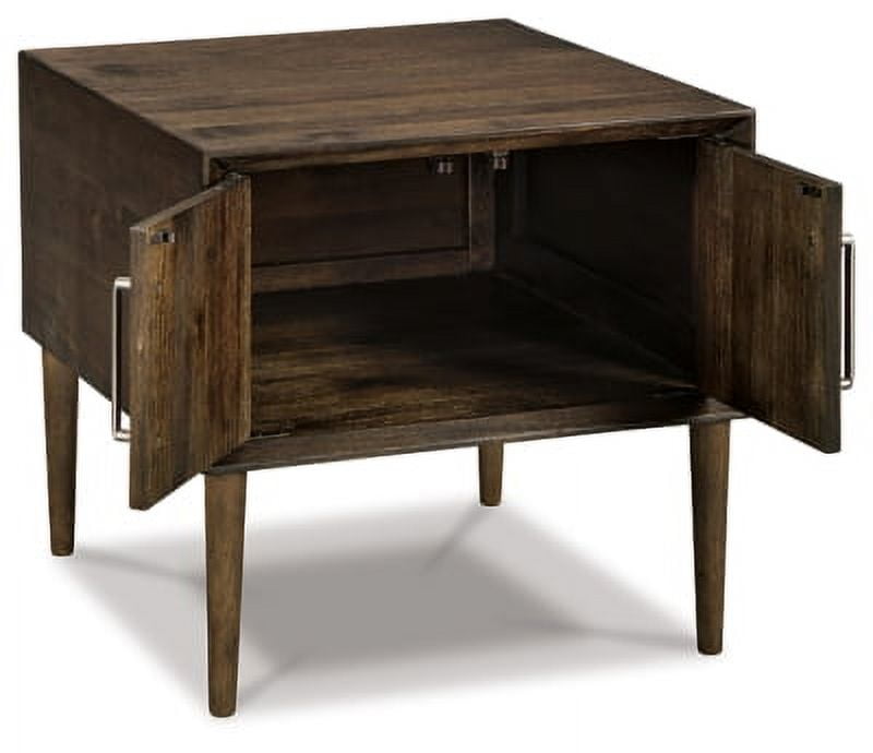 Signature Design by Ashley Contemporary Kisper End Table Dark Brown - Image 6