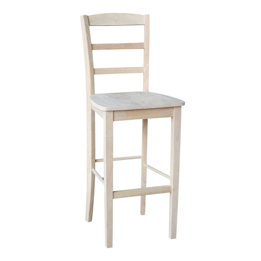 International Concepts S-403 Madrid Barheight Stool, 30", Ready To Finish - Image 7