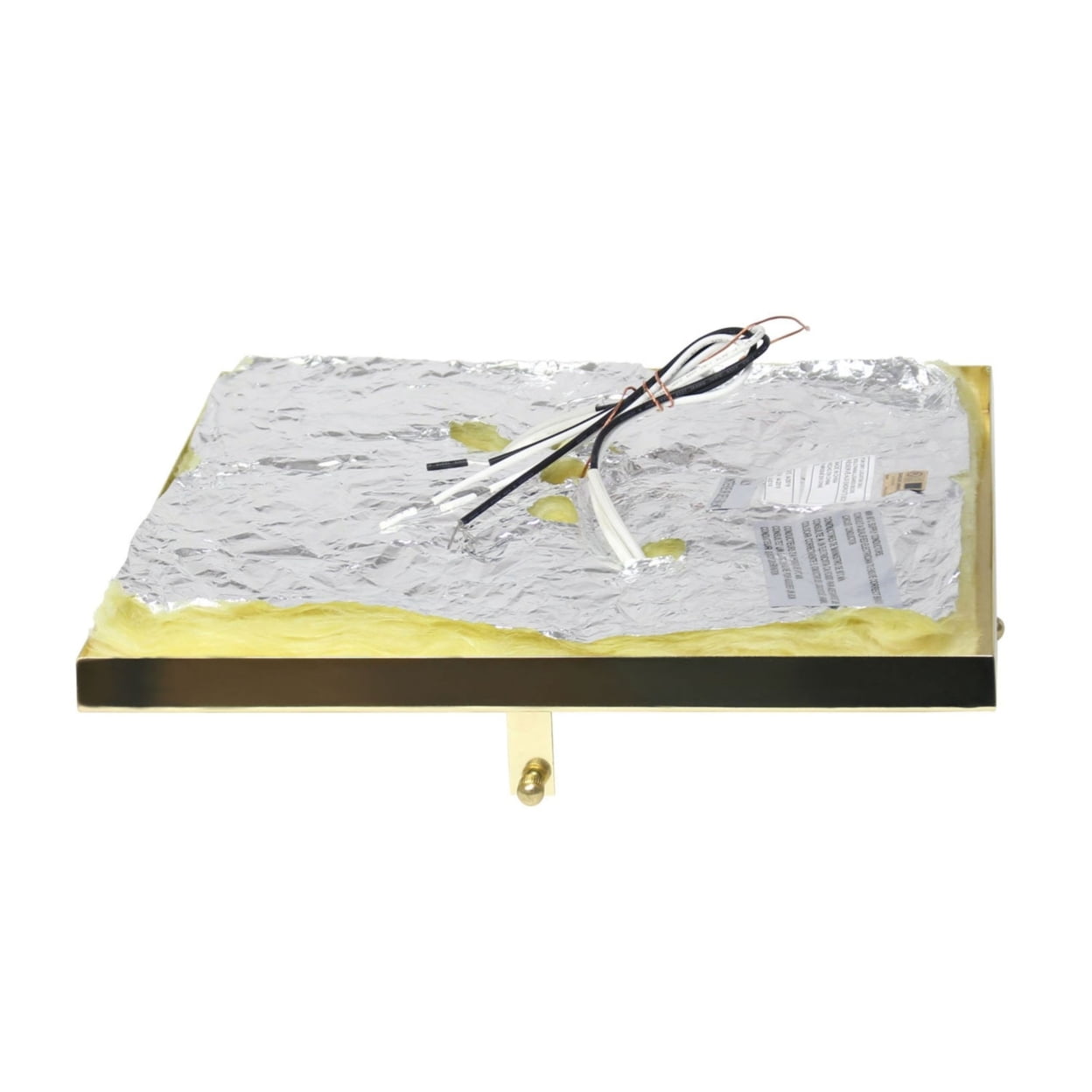 Elegant Designs Elipse Crystal 12" Modern Metal 2 Light Squared Ceiling Flush Mount Fixture, Gold - Image 6