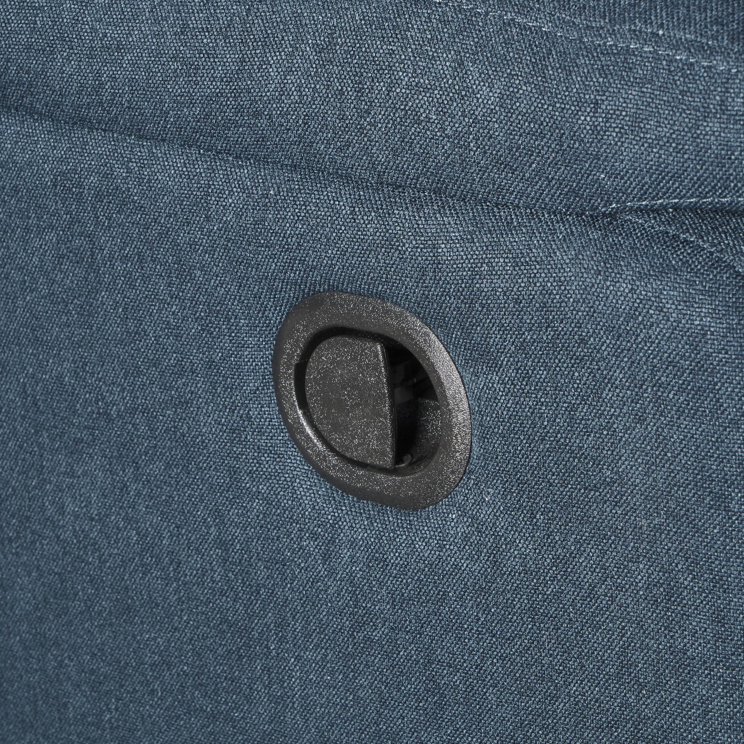 Noble House Pete Standard Fabric Tufted Swivel Glider Recliner, Navy Blue - Image 4