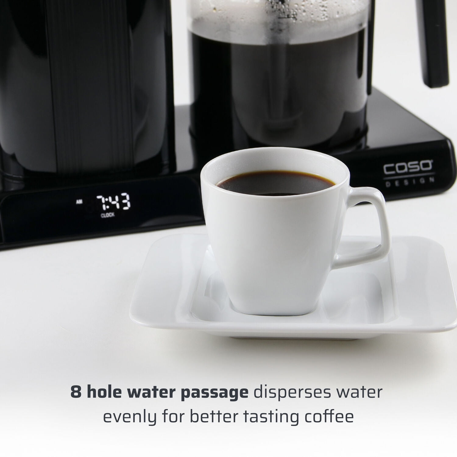 Caso Gourmet Gold Cup Coffee Maker Serves 8 Cups, Brews Coffee at 205F, New - Image 13