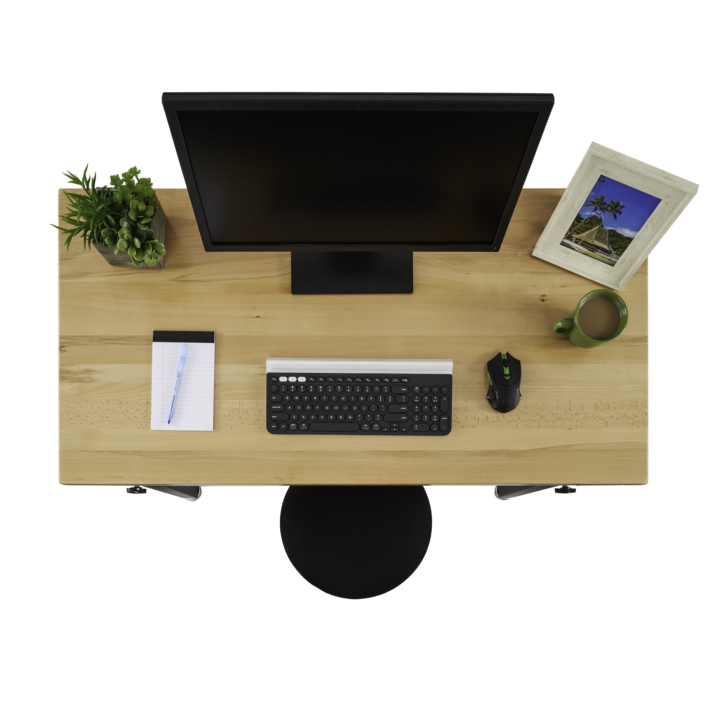 Seville Classics UltraHD® Height Adjustable 4-Foot Heavy-Duty Wood Top Workbench, 48" W x 24" D x (28" to 41.5" H), Graphite - Image 4