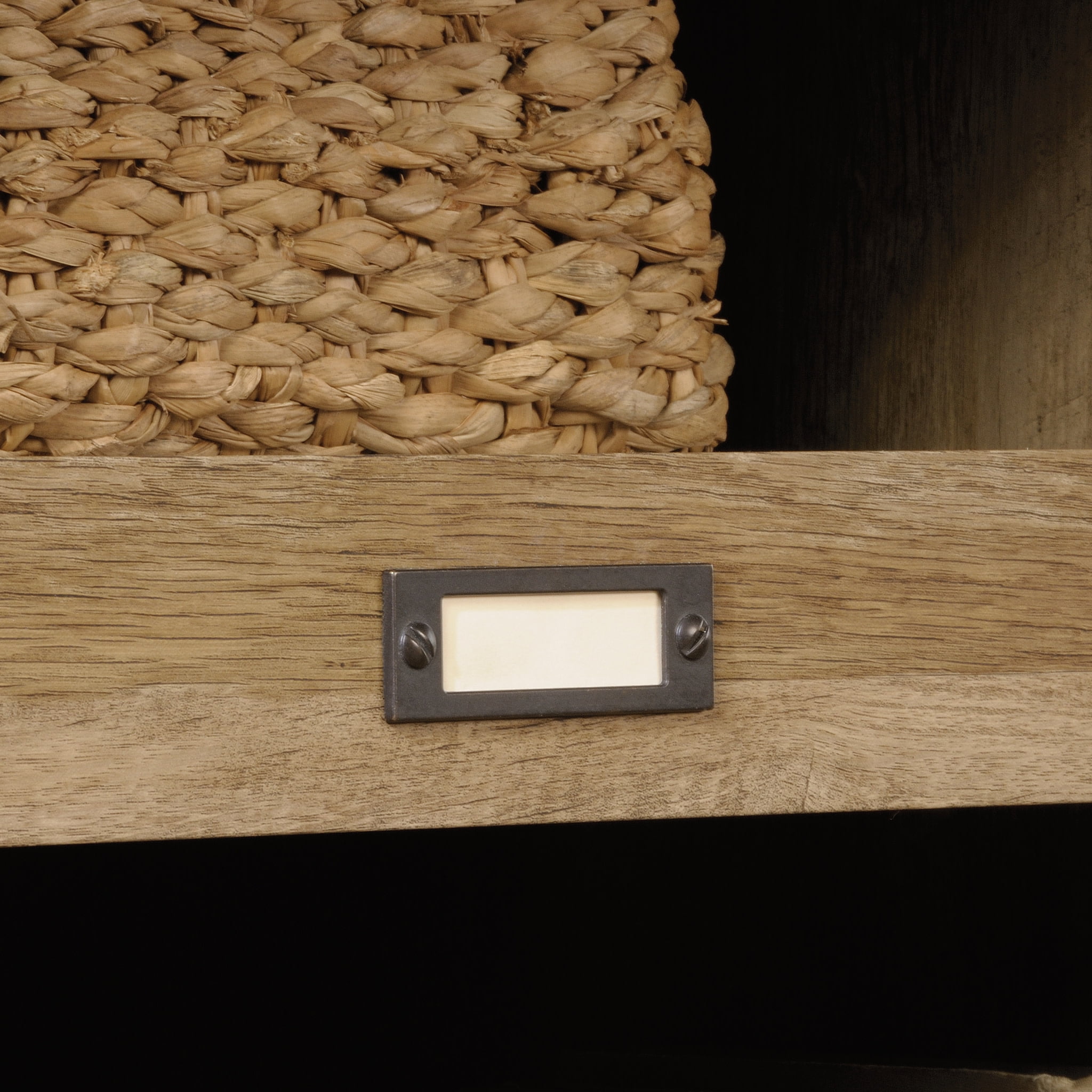 Sauder Adept 9 Cubby Storage Unit, Craftsman Oak Finish - Image 3