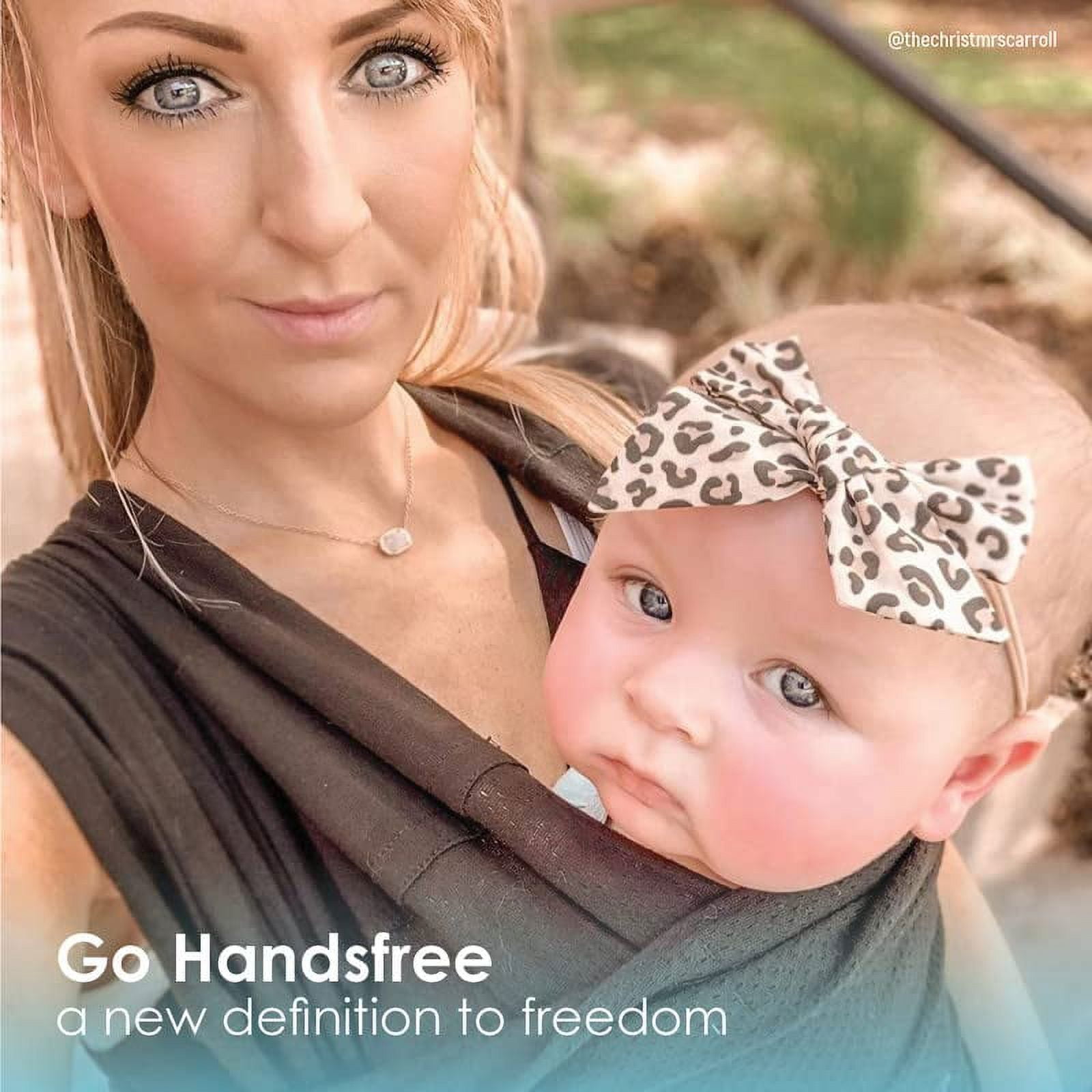 Breeze Baby K'tan Baby Carrier, #1 Easy Pre-Wrapped Baby Sling Gift | Breathable 100% Cotton Mesh | Hands Free Wrap for Infants | No Rings Or Buckles | Newborn to Toddler up to 35lb (See Size Chart) - Image 4