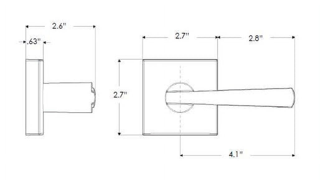 Baldwin Spyglass Entry Lever Featuring Smartkey® in SN - Image 2