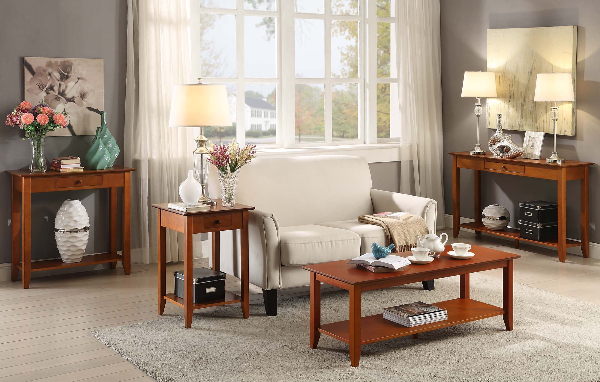 Convenience Concepts American Heritage End Table, Multiple Finishes - Image 5