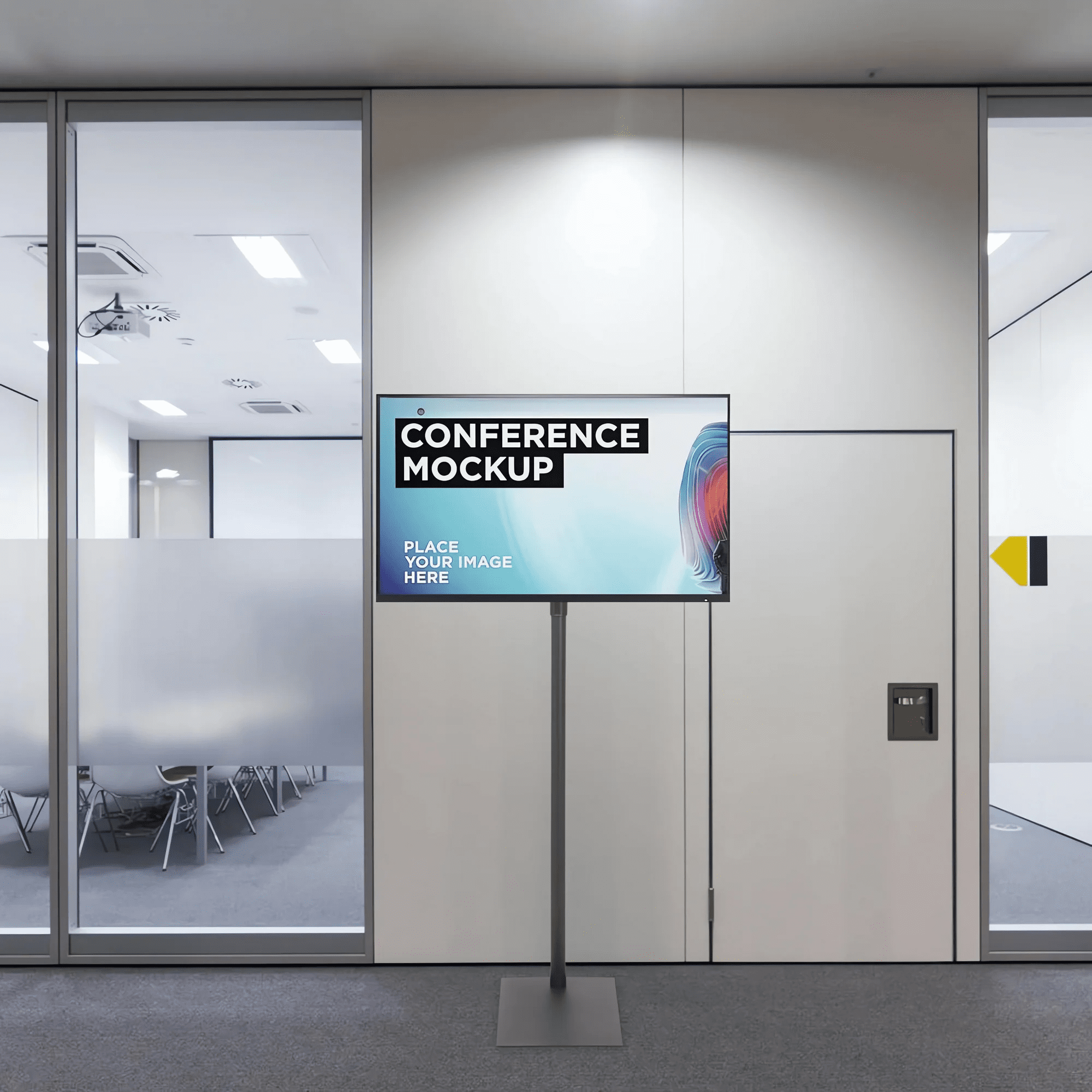 Petoto Floor TV Stand with Mount for 13-43 inch, Height Adjustable Universal Metal Swivel TV Stand, Black - Image 5