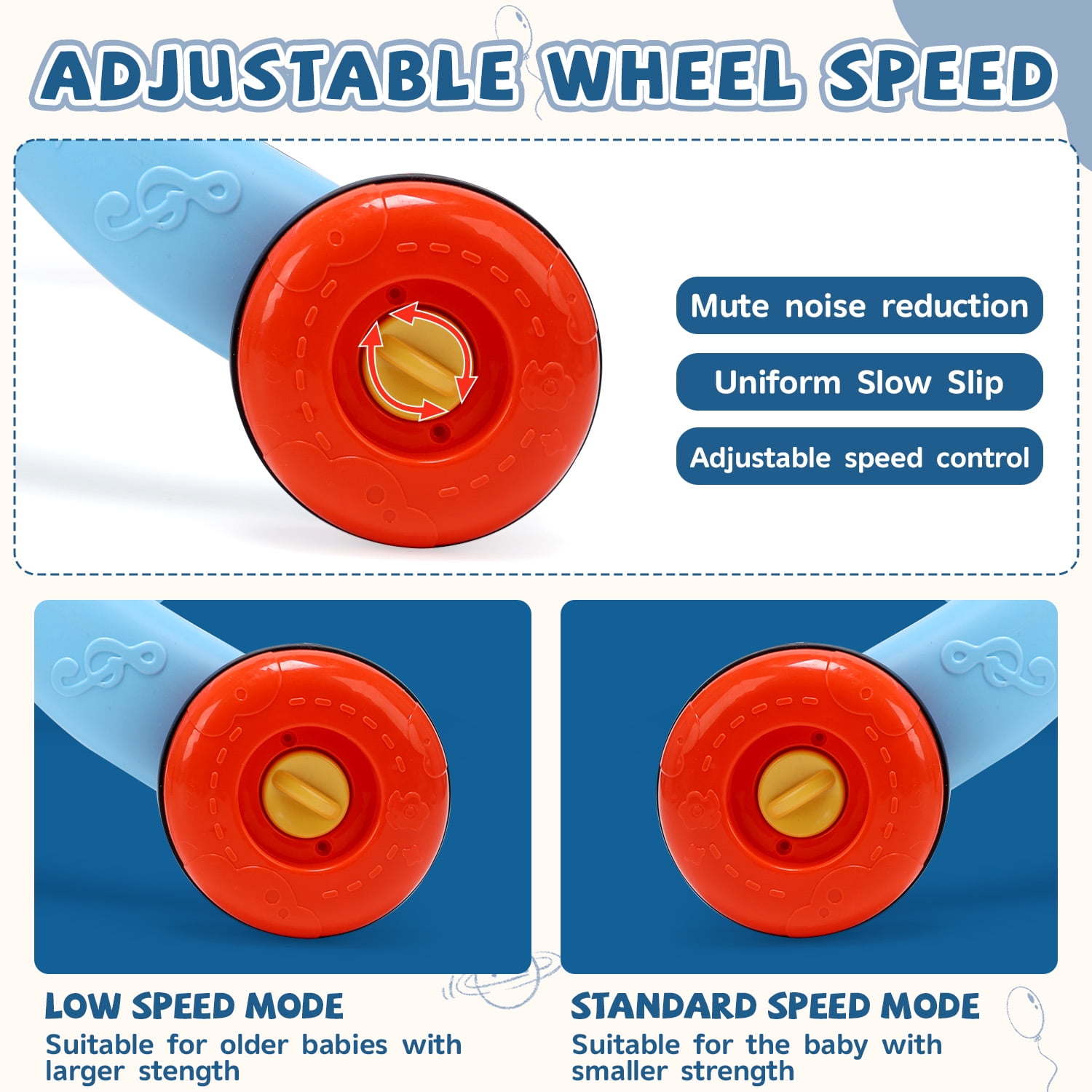 JoyStone 3-in-1 Baby Walker Baby Sit-to-Stand Learning Walker Kids Educational Toy Gift for Toddlers Infant Boys Girls - Image 10