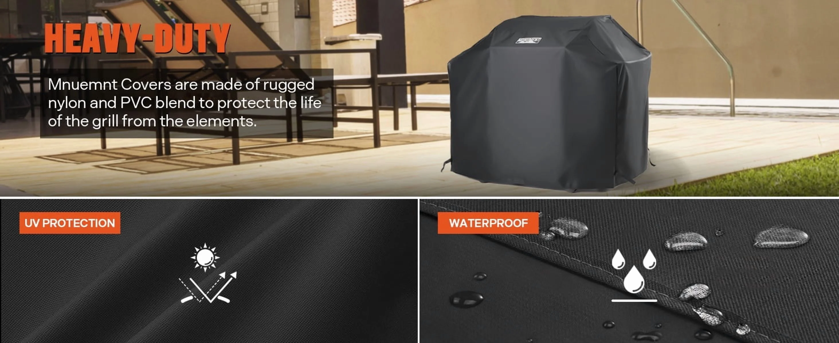 Monument Grills 54in Grill Cover for 4-Burner Grills - Image 4