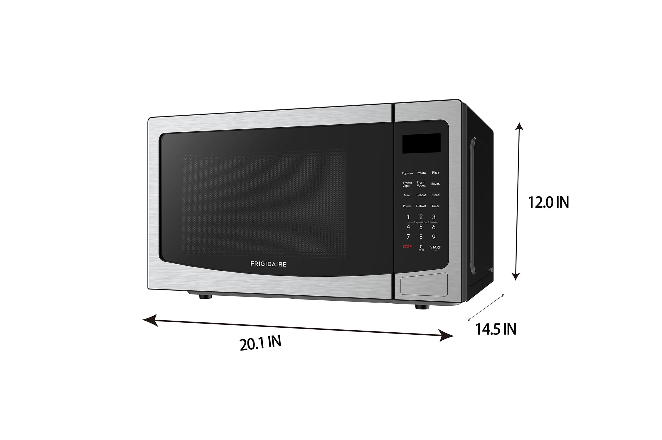 Frigidaire, 1.1 Cu. Ft. Countertop Microwave Oven, EMW1134, Stainless Steel - Image 6