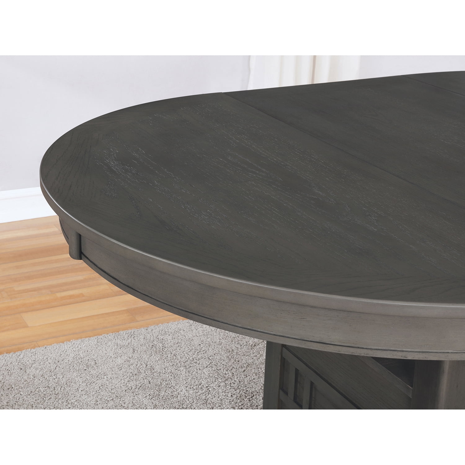 Lavon Dining Table with Storage Medium Grey - Image 4