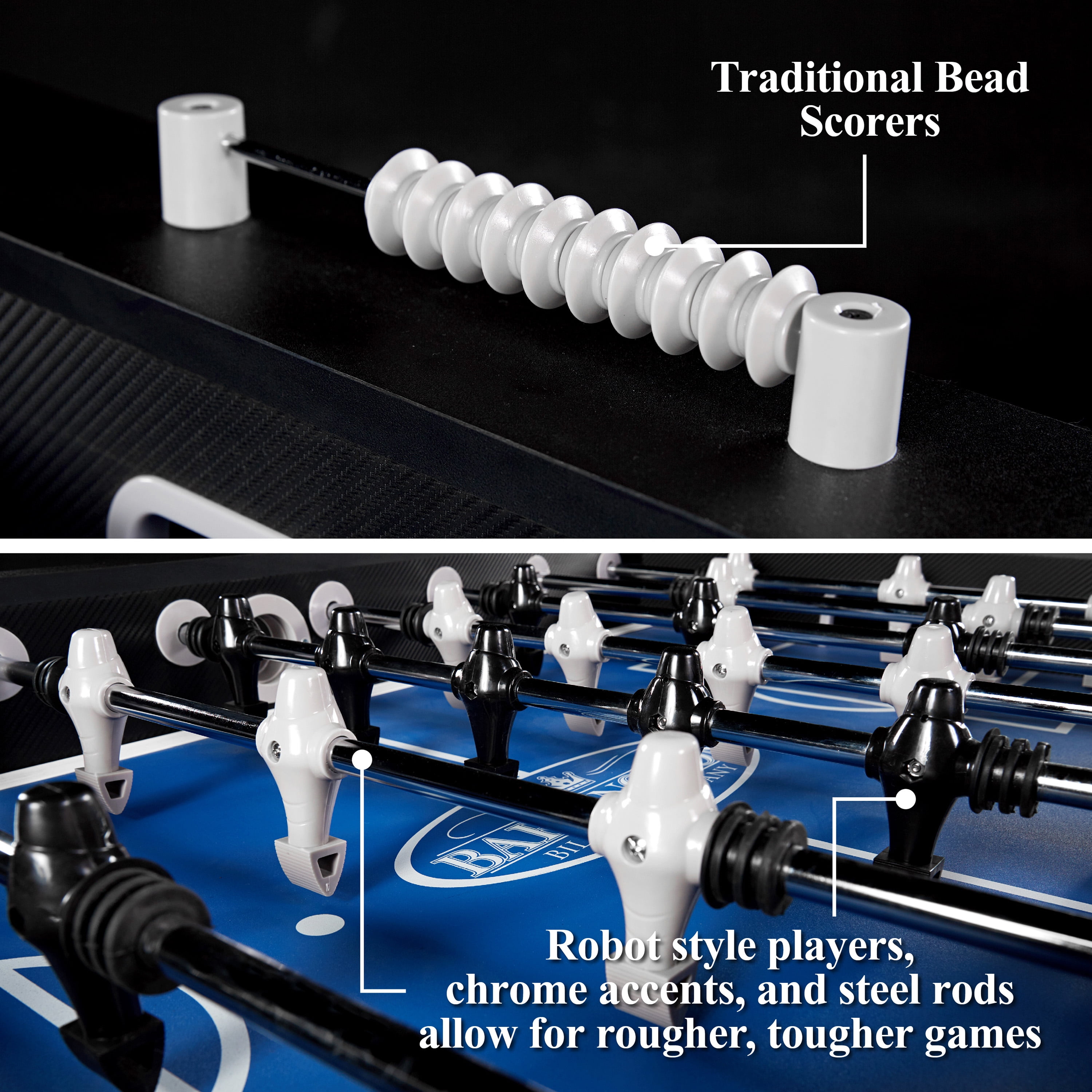 58” Irvine Foosball Table Competition Size, Soccer, Accessories included by Barrington Billiards - Image 4