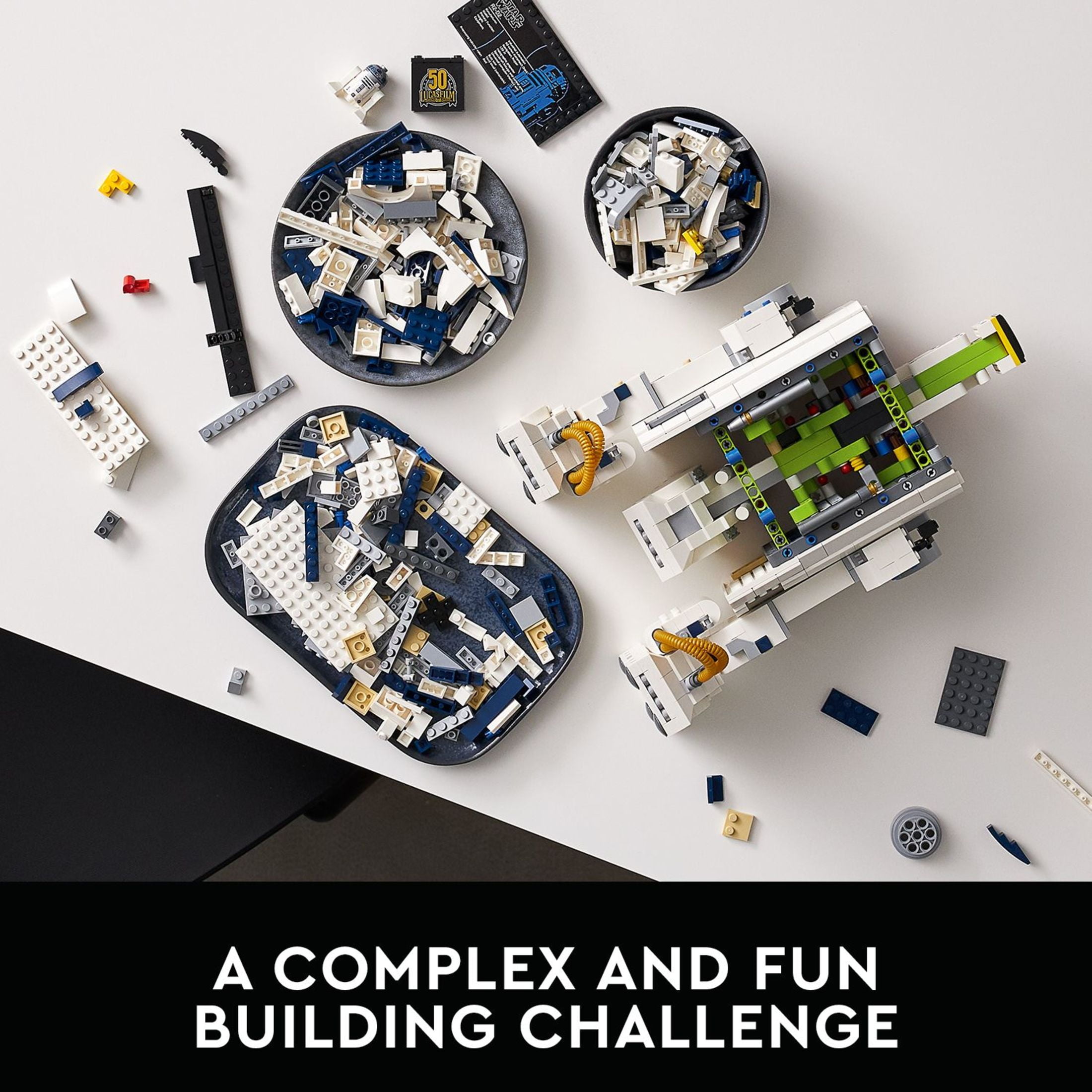 LEGO Star Wars R2-D2 Building Set - Collectible 3D Puzzle for Adults, Ages 18+ - Build for Display for Room, Office, or Desk - Info Plaque Included - Gift Idea for Fans - 75308 - Image 5