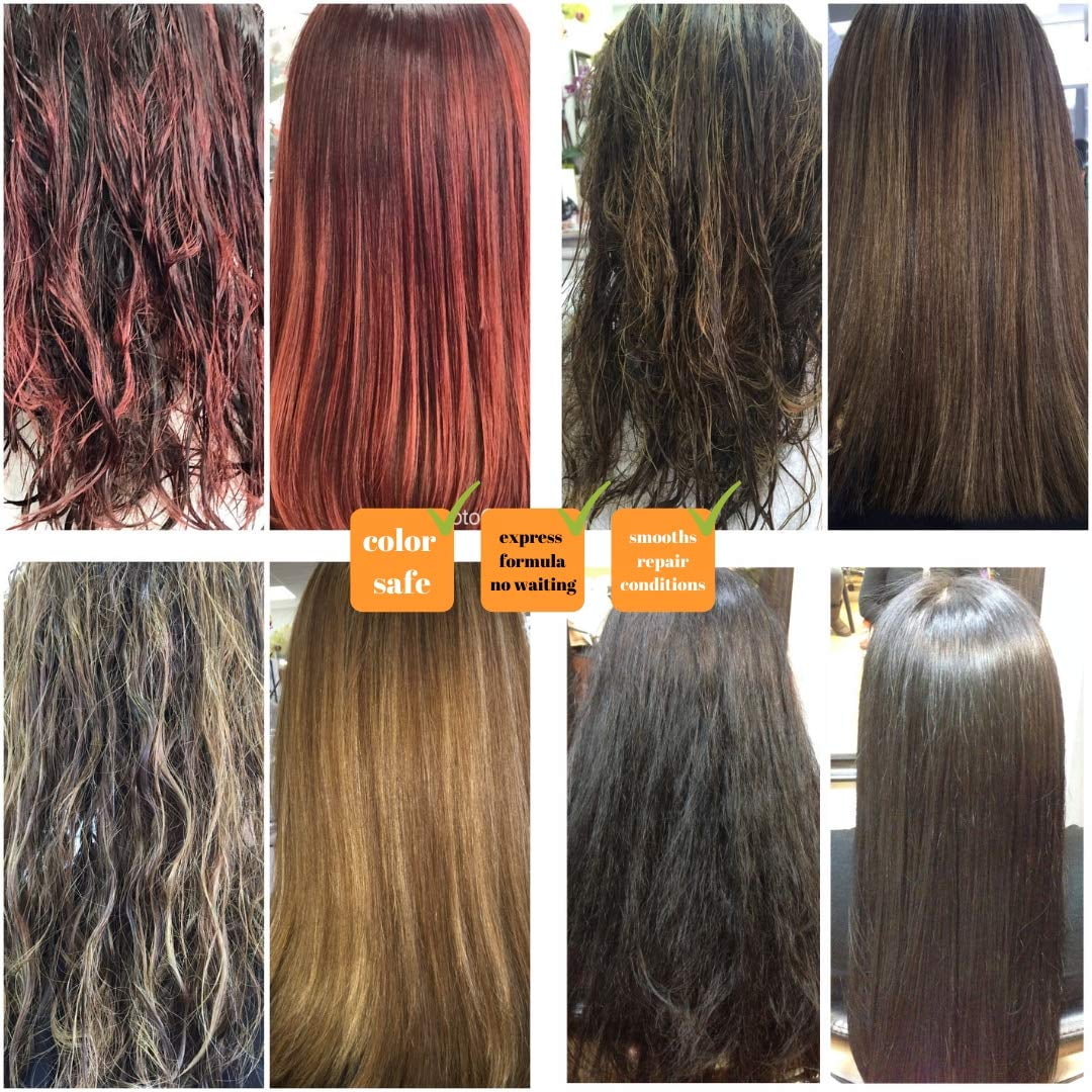 Clarifying Shampoo with Brazilian Keratin Treatment and Intensive Hair Mask KIT Tratamiento de Keratina Alisado 120ml KERAZON - Image 8