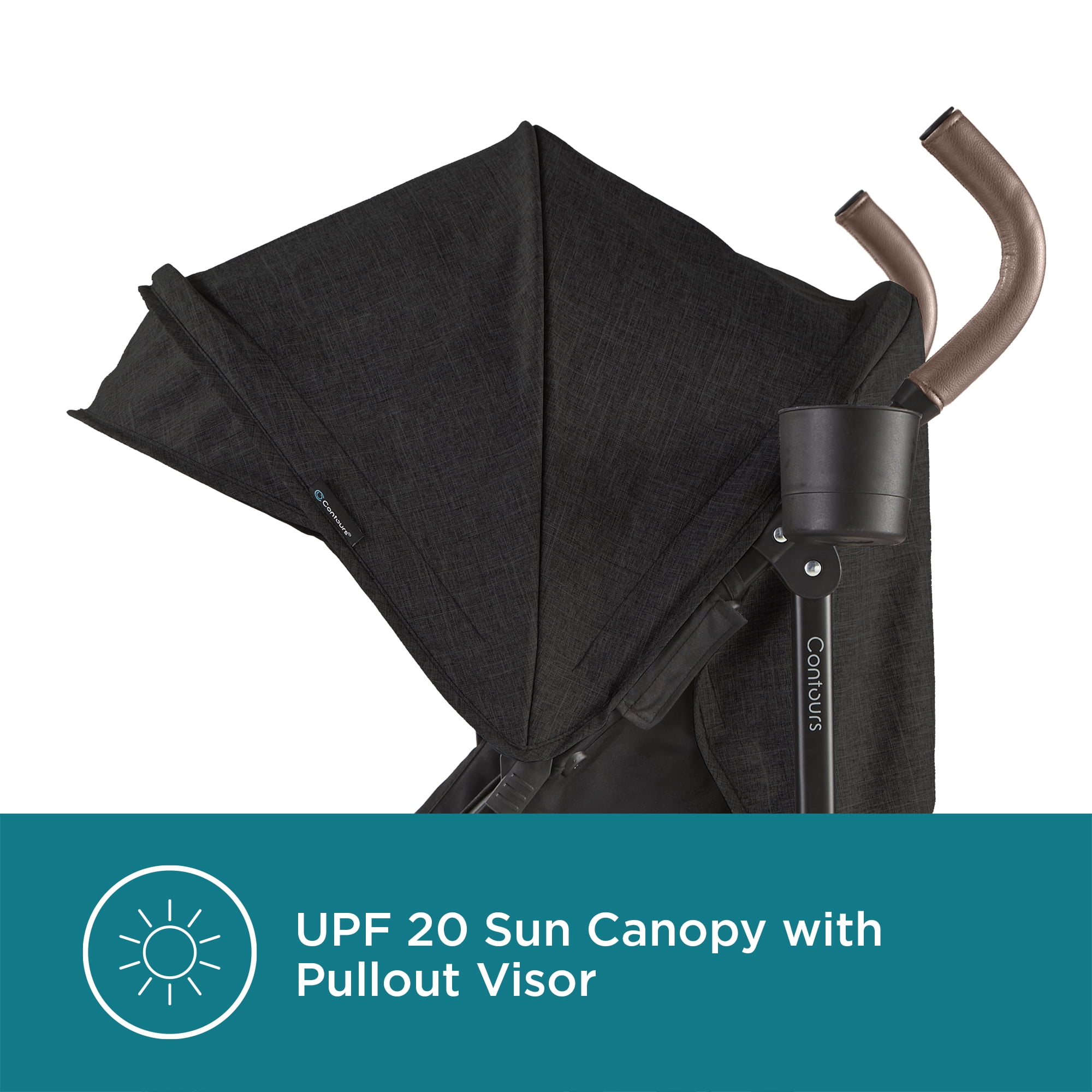 Contours MaxLite Deluxe Baby Umbrella Stroller, Carbon - Image 14