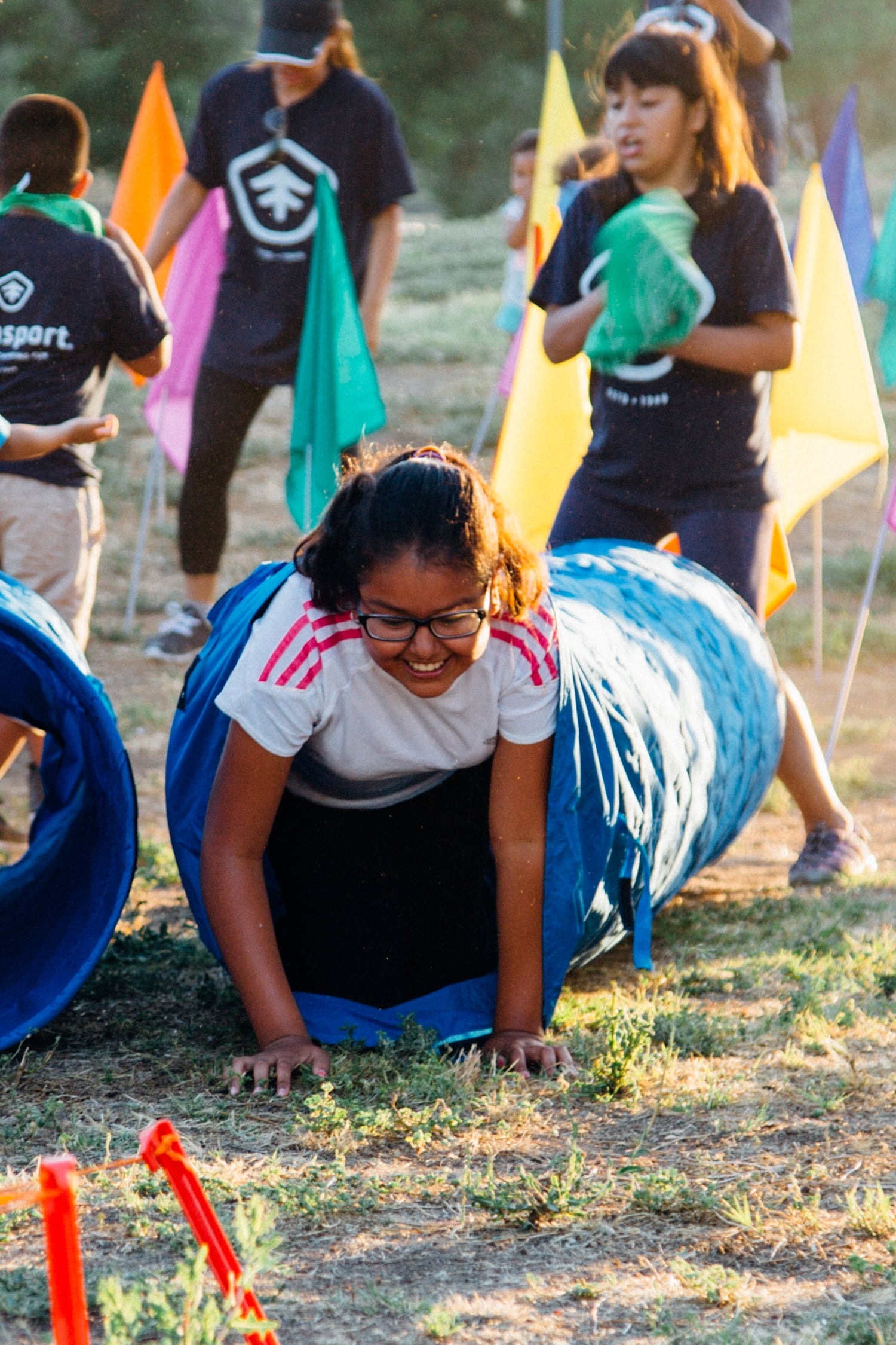 Pacific Play Tents Institutional 9Ft X 22In Crawl Tunnel - Blue/Blue 8 - Image 7
