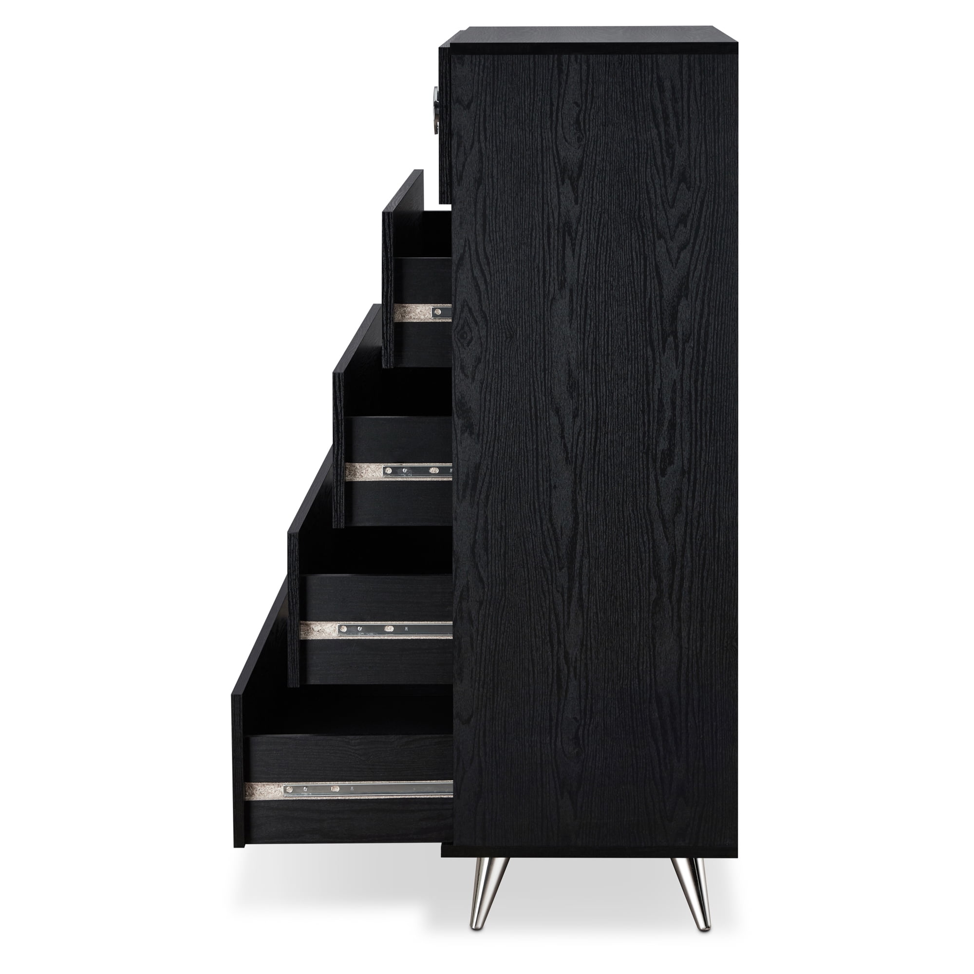Acme Elms 5-Drawer Chest in Black 32"L x 17"W x 47"H - Image 5
