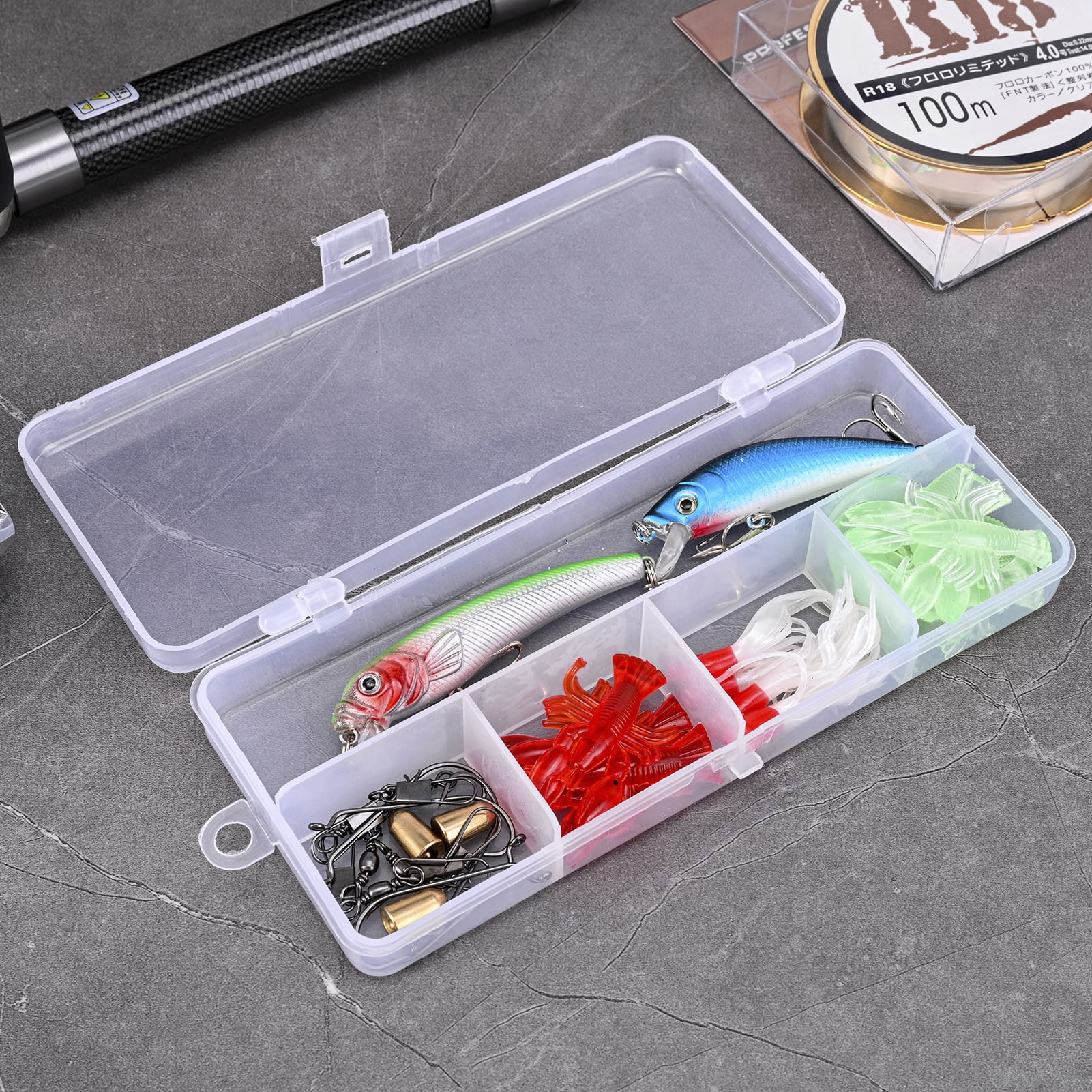 Lixada 2PCS Telescopic Fishing Rod and Reel Combo Kit,Spinning Fishing Reel Gear Organizer Pole Set - Image 4