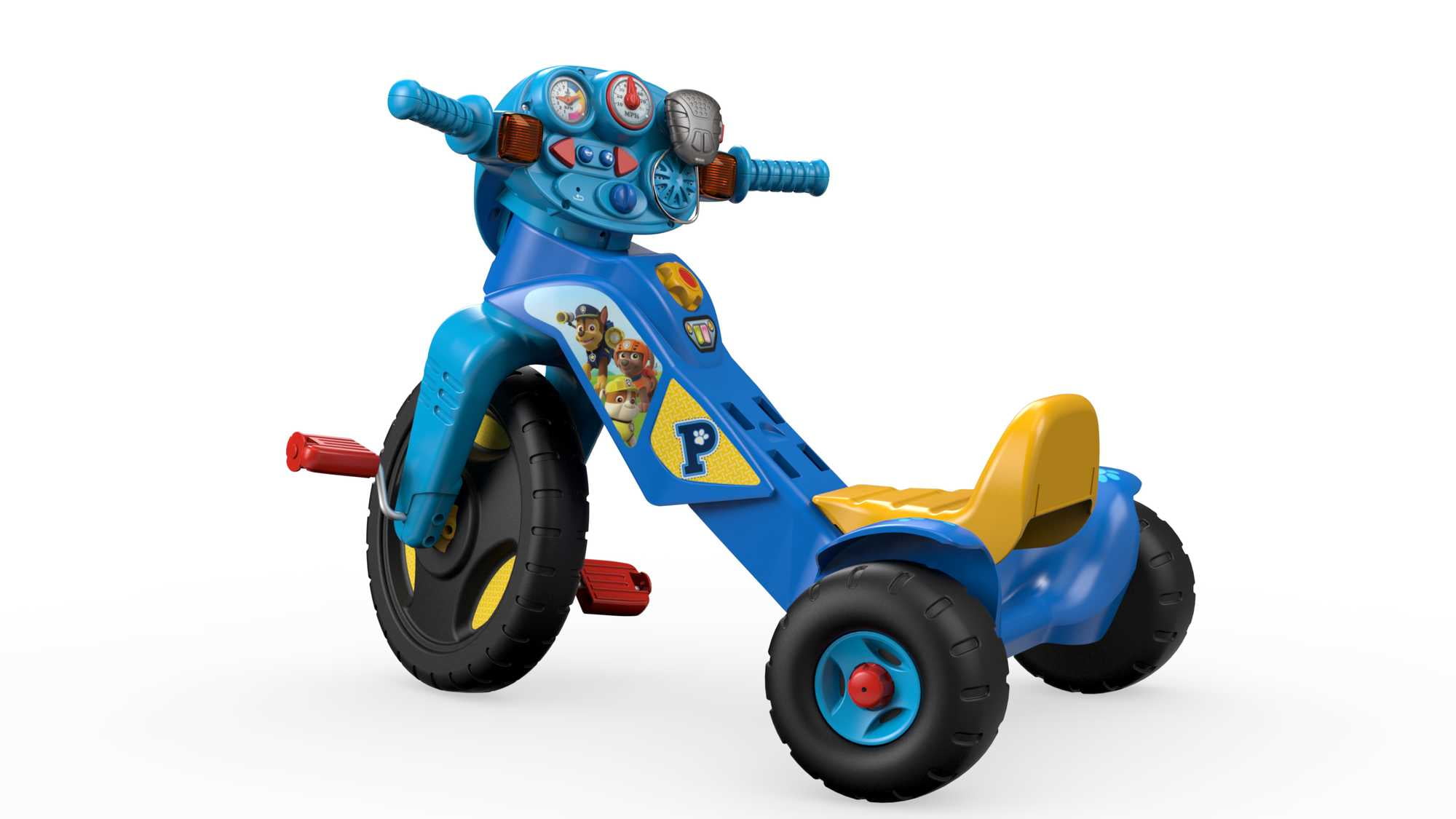 Fisher-Price PAW Patrol Lights & Sounds Trike Push & Pedal Ride-On Toddler Tricycle - Image 4