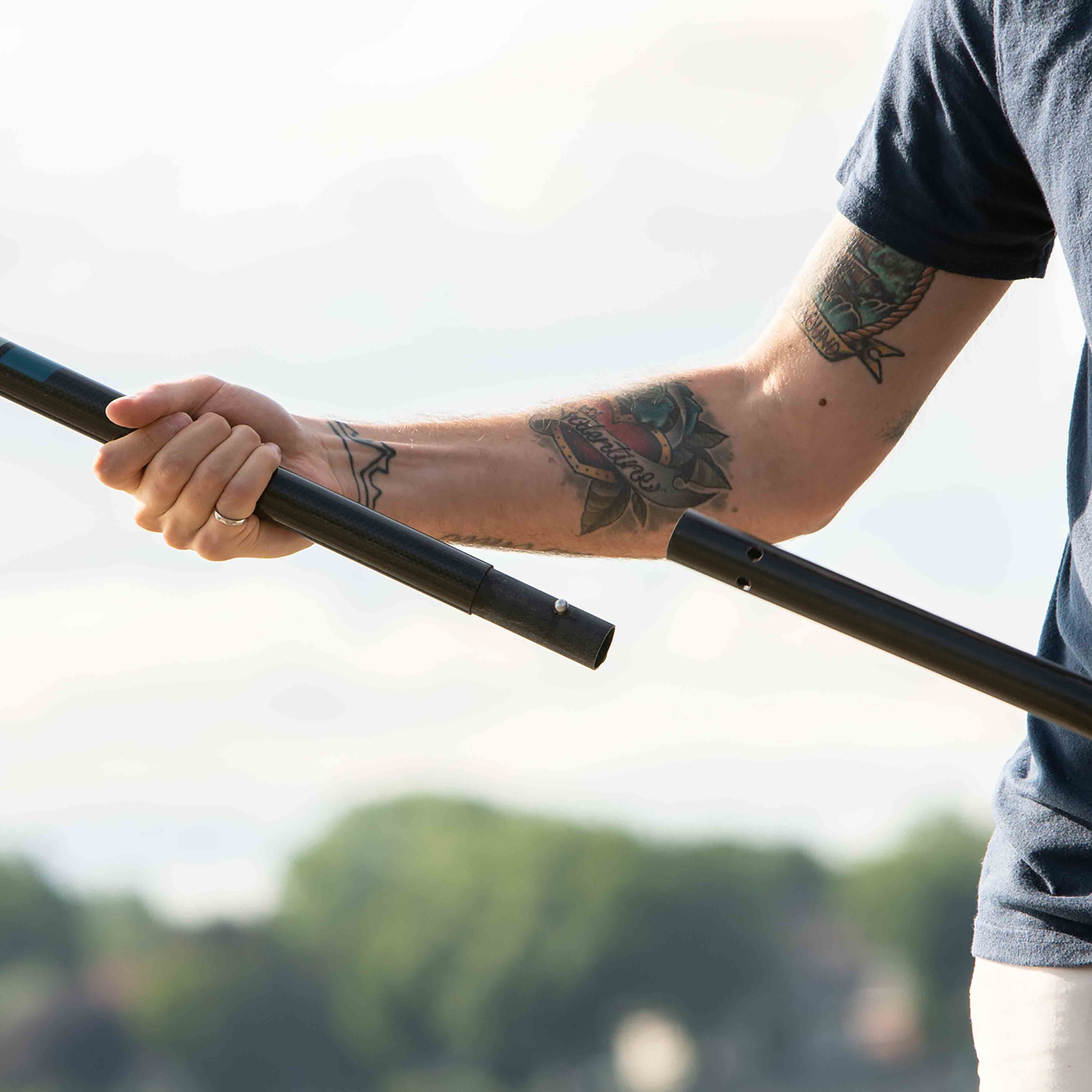 Pelican - The Catch Kayak Paddle - Adjustable Fiberglass Shaft - 102.4 in - Olive Camo - Image 5