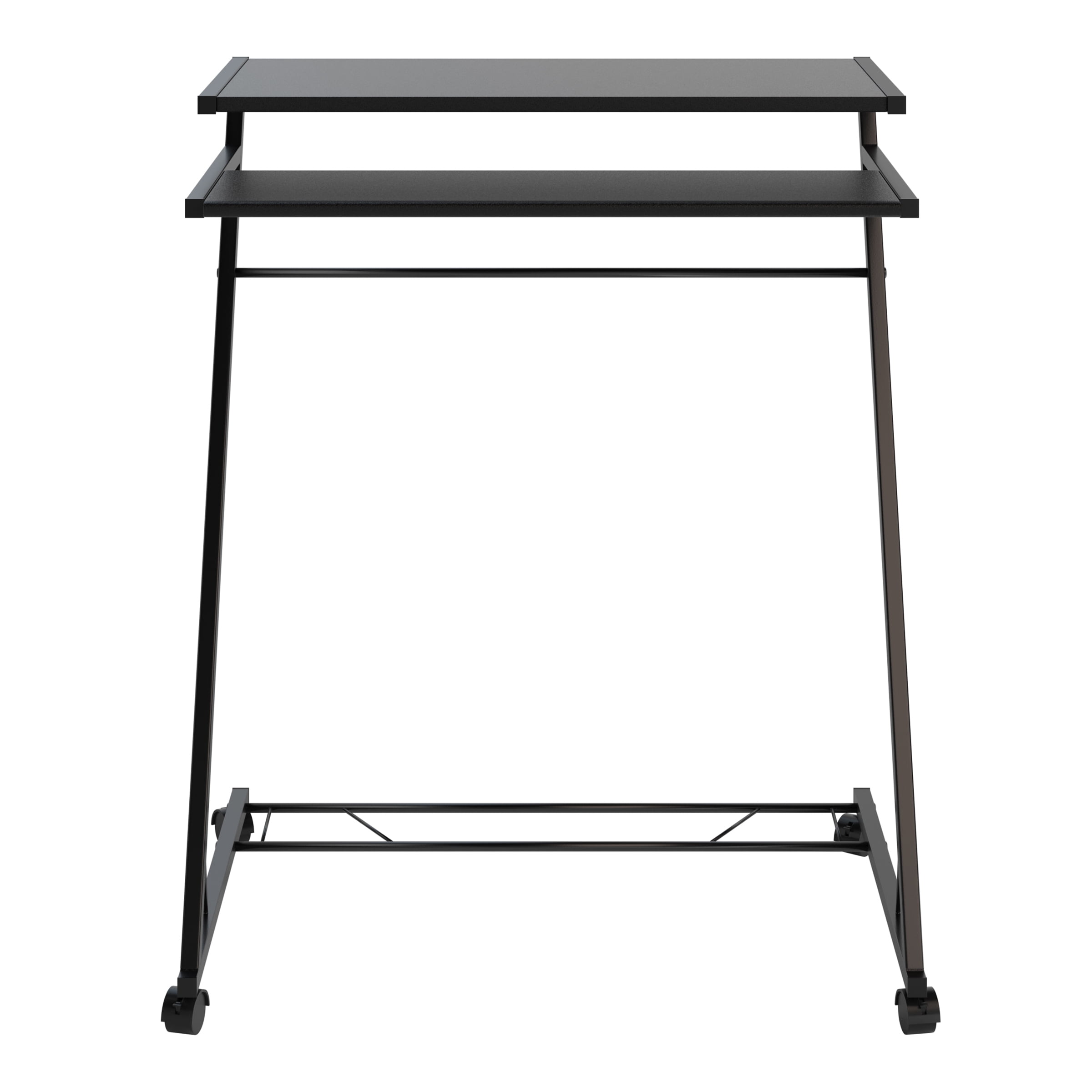 Lavish Home Rolling Laptop Cart with Casters for Mobility (Black) - Image 7