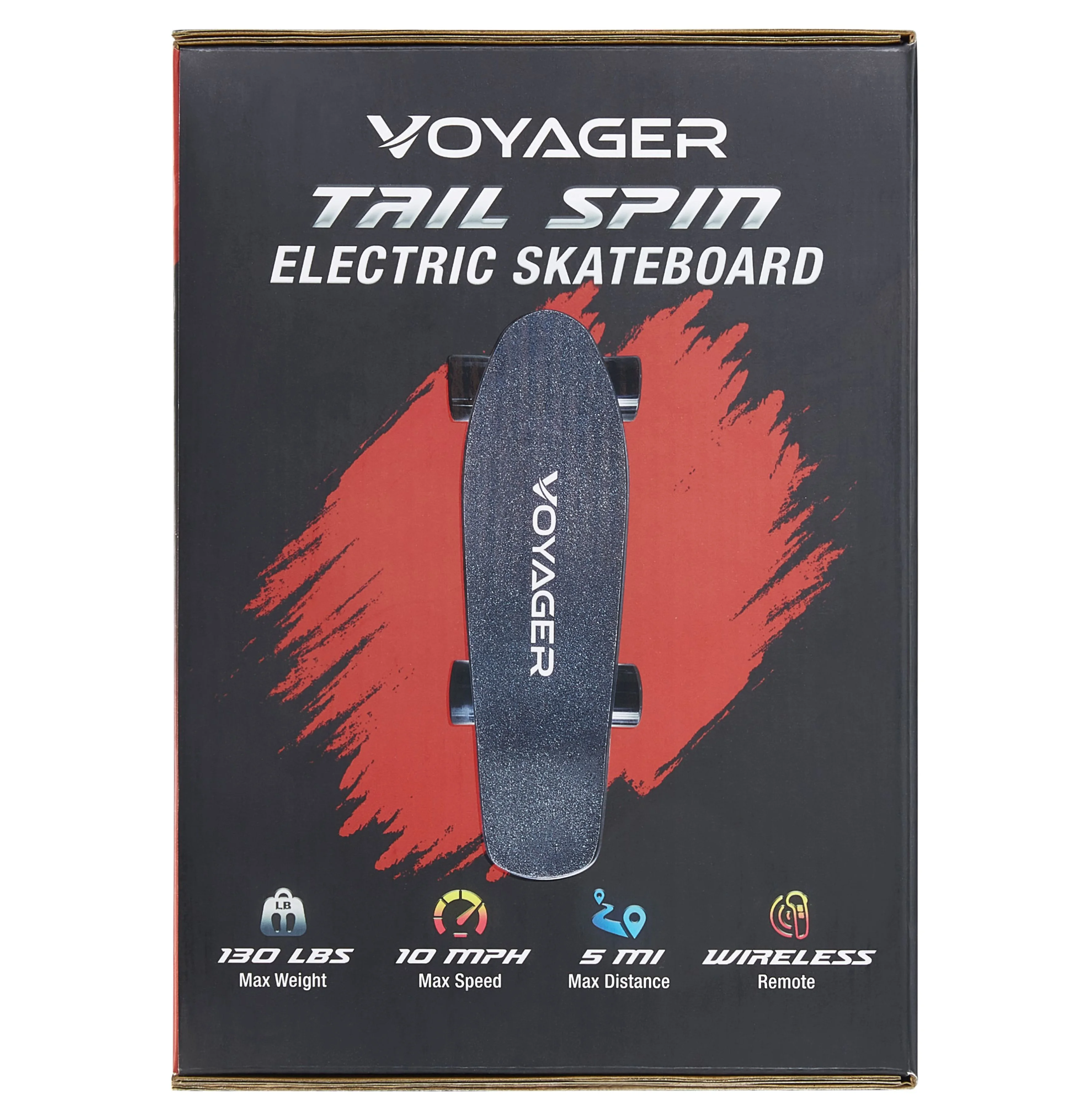 Voyager Tailspin Electric Skateboard for Beginners, Kids and Teenagers .Black,2816 oz - Image 14
