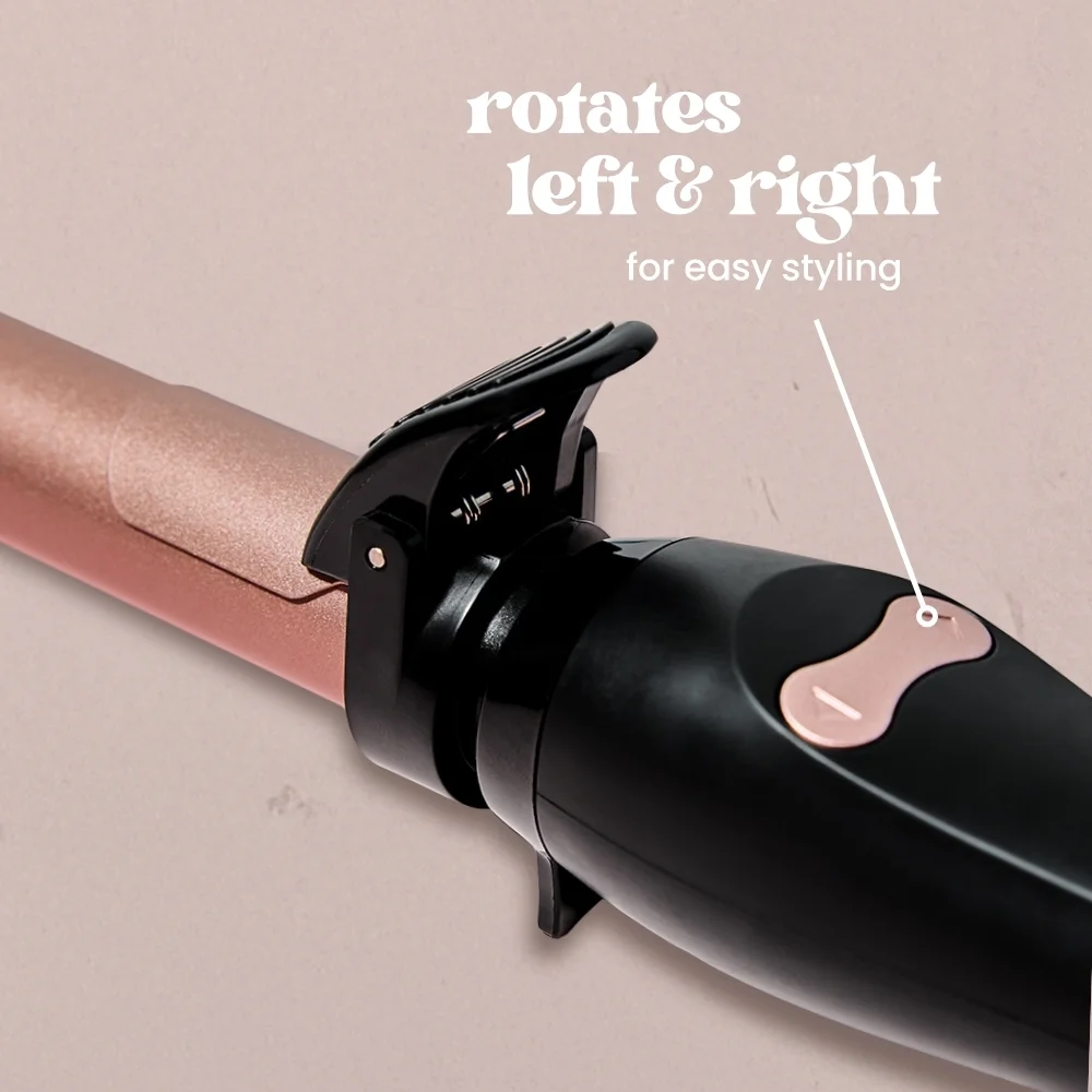 Beachwaver B-Series Ceramic Rotating Curling Iron, Midnight Rose, 1 inch - Image 4