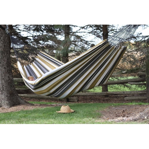 Vivere Double Brazilian Style Cotton Hammock - Desert Moon - Image 5