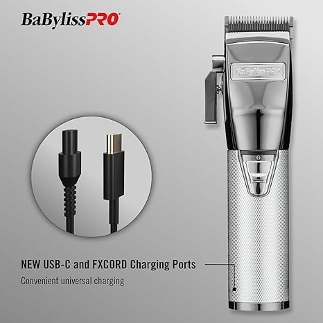 BaBylissPRO SilverFX Plus All-Metal Lithium Professional Hair Clippers - Image 5