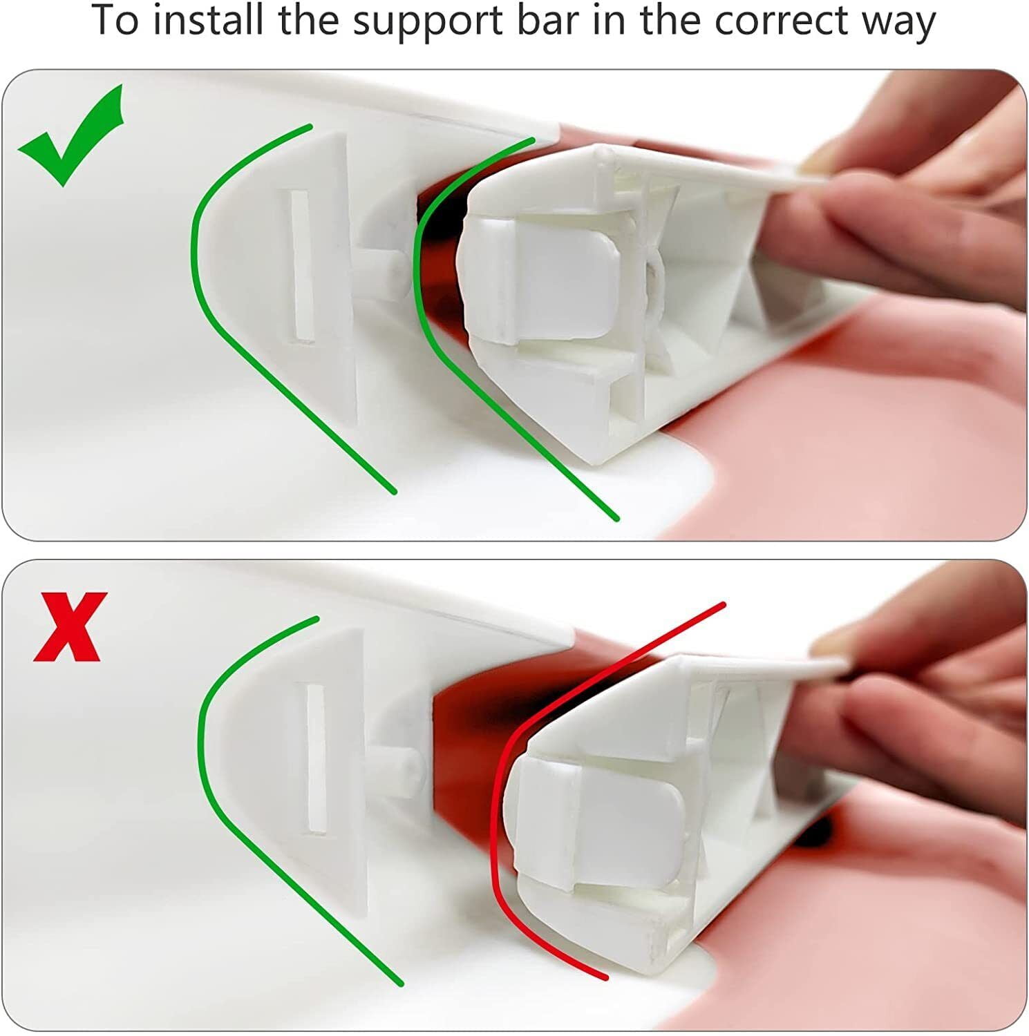 TOPCHANCES Folding Baby Bathtub, Travel Bathtub Newborn Bath Tub with Bath Cushion & Bath Net, Pink - Image 6