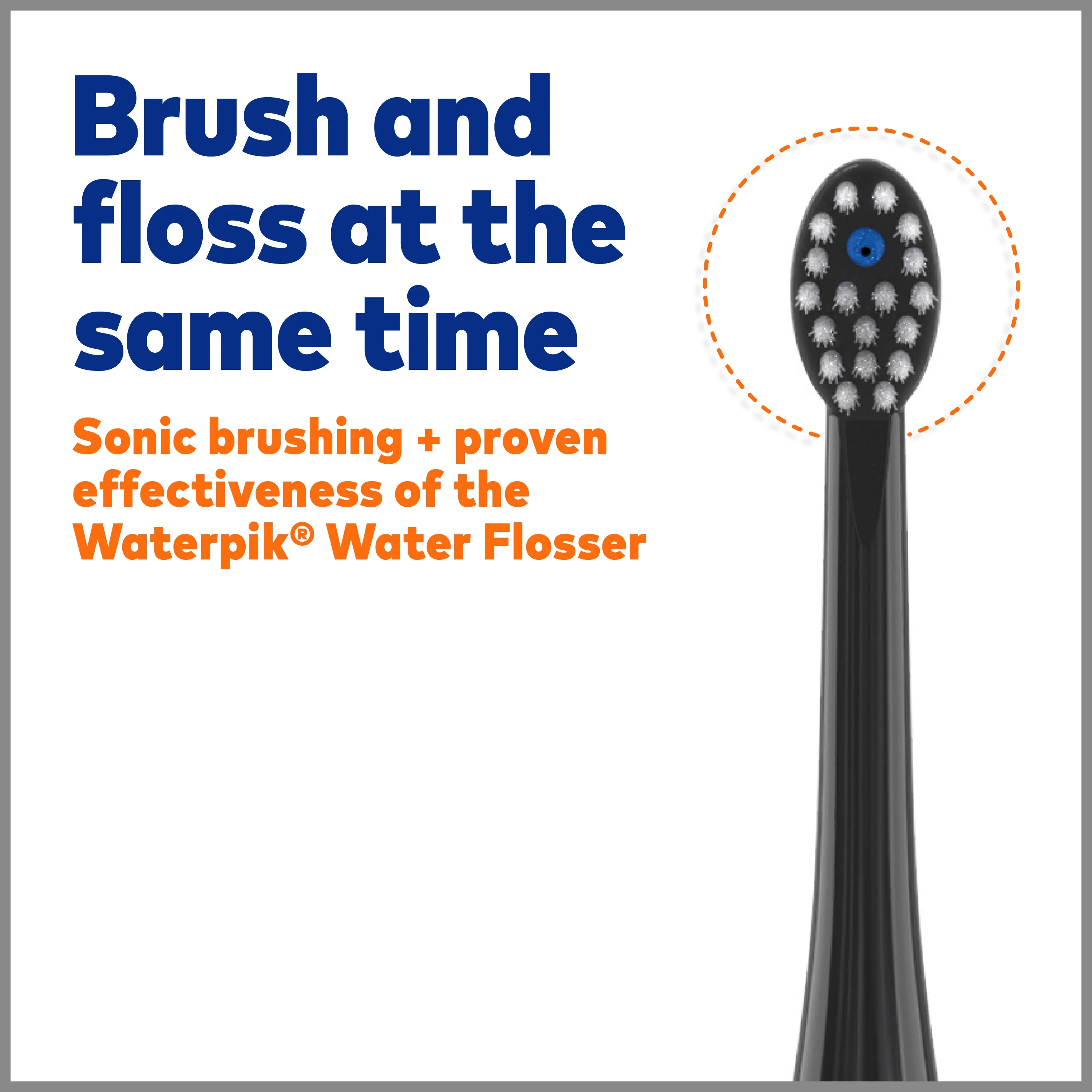 Waterpik Sonic-Fusion 2.0 Flossing Toothbrush, Electric Toothbrush & Water Flosser Combo, Black - Image 15