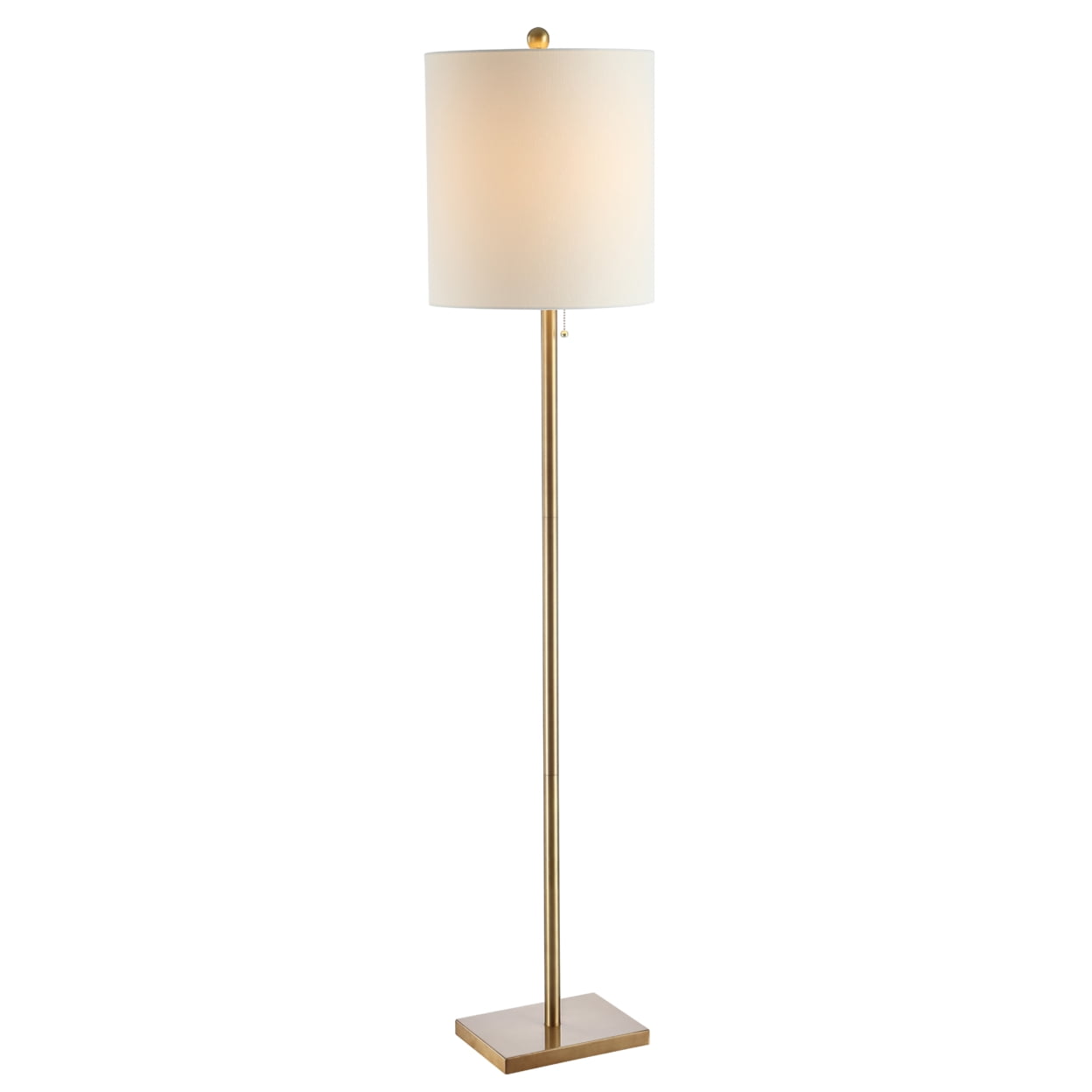 SAFAVIEH Octavius Simple Glam 61 in. H Floor Lamp, Brass Gold - Image 3