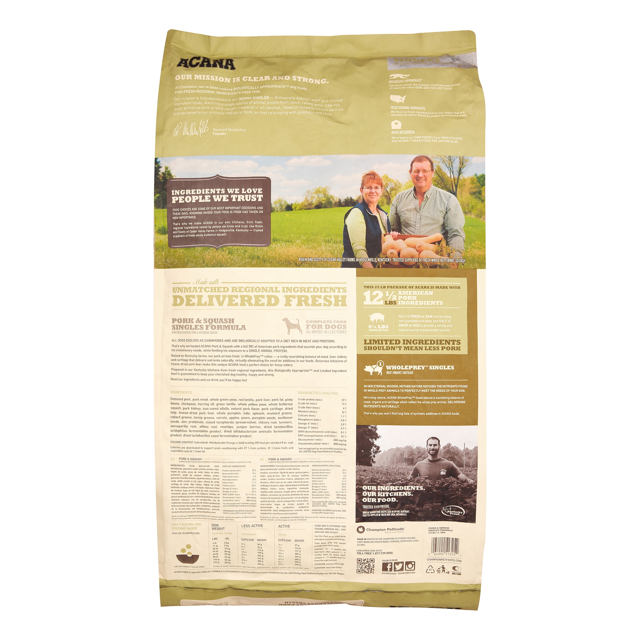 Acana Singles Grain-Free Pork & Squash Dry Dog Food, 25 lb - Image 4